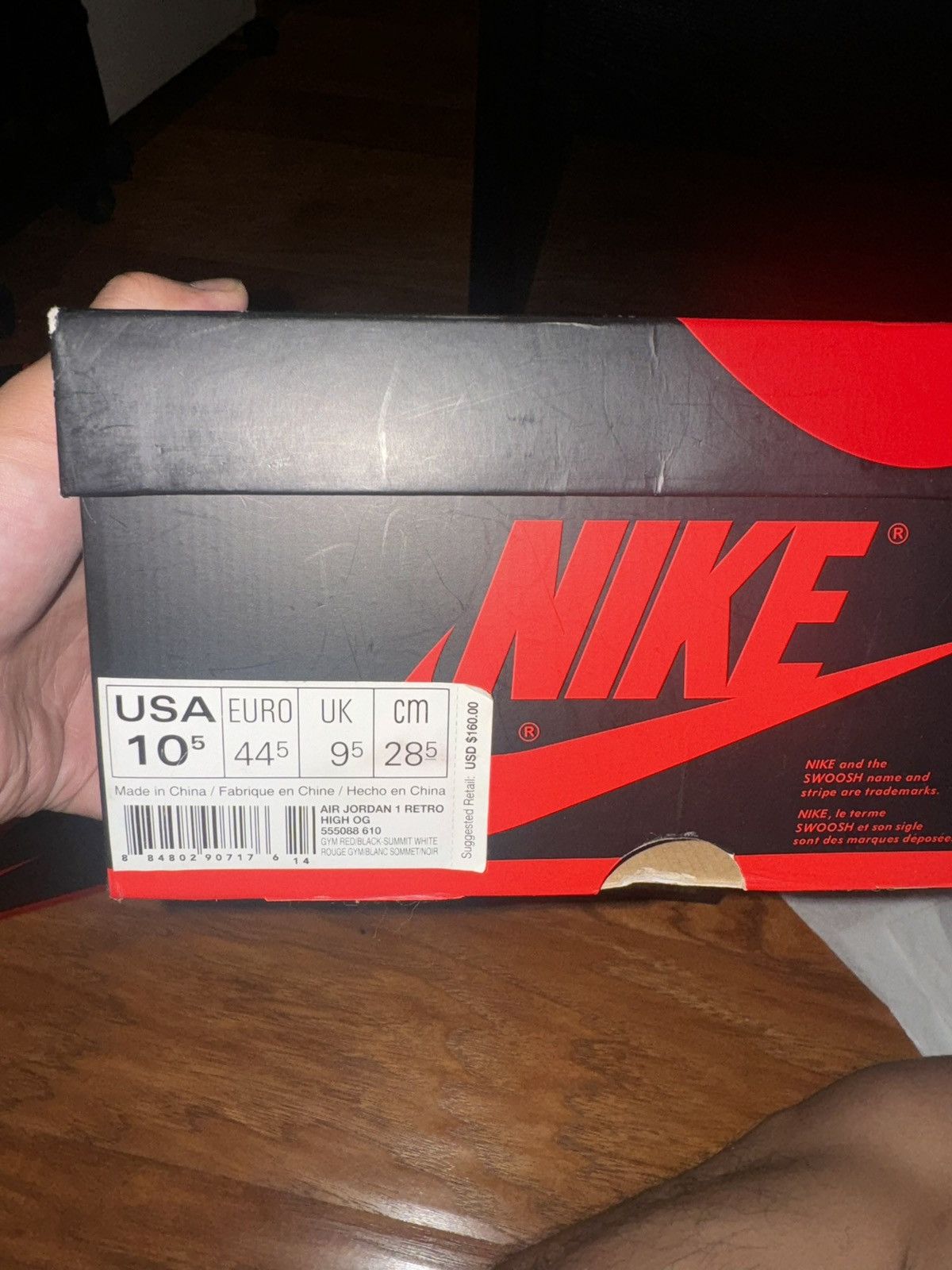 Jordan Brand Jordan 1 Bred Toe Size US 10.5 / EU 43-44 - 9 Thumbnail