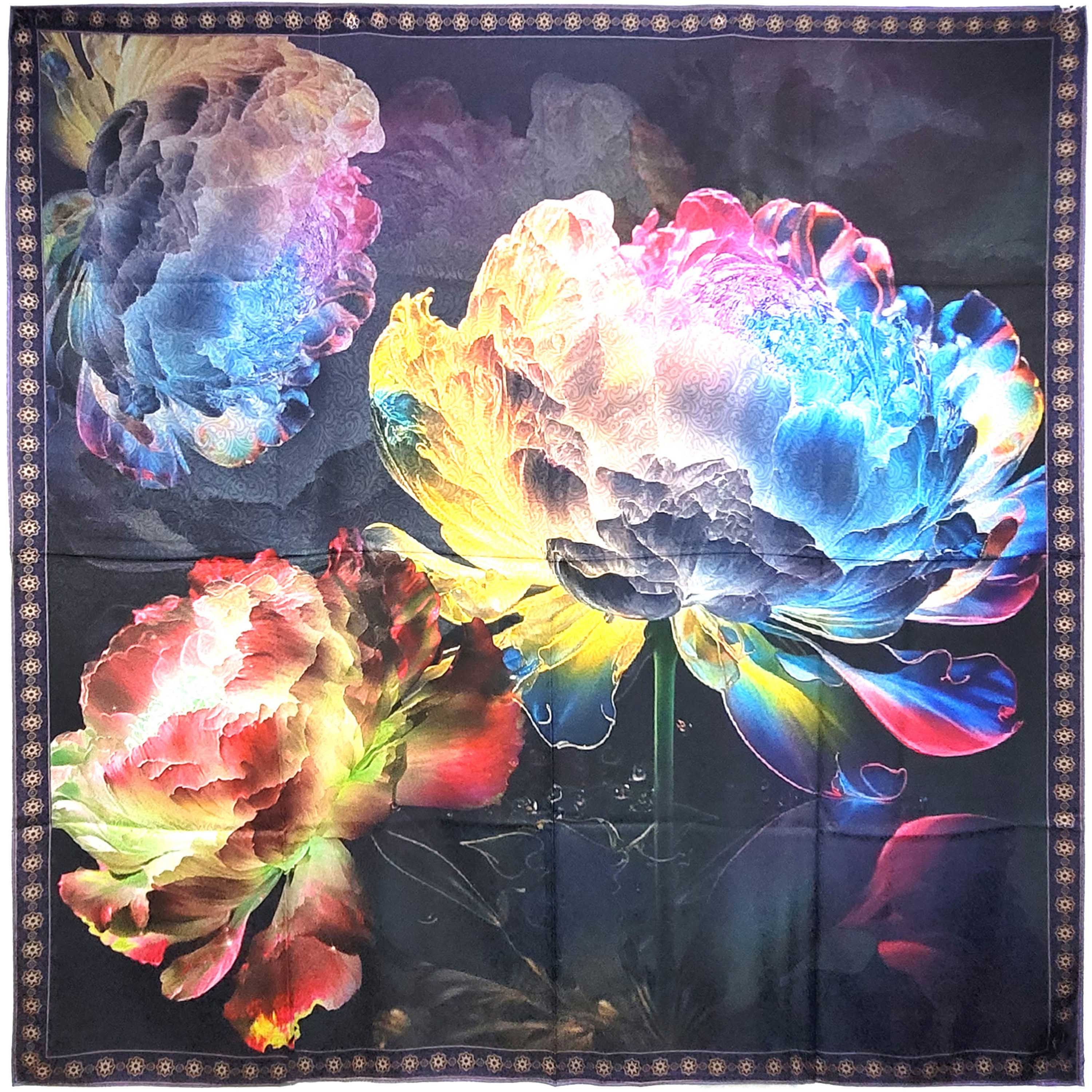Other NWT Double Sided Silk Scarf 52"x52" Large Square Wrap 3201 Size ONE SIZE - 2 Thumbnail