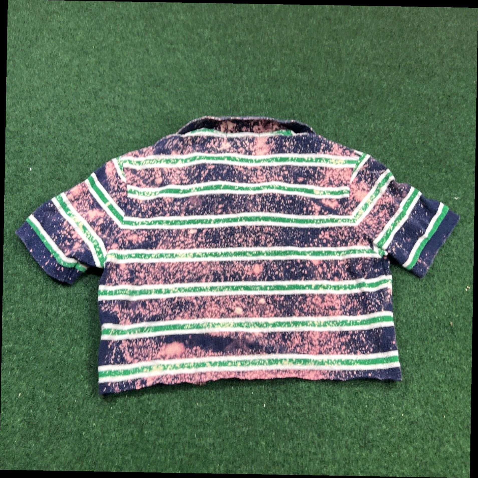 Polo Ralph Lauren Bleached Polo Ralph Lauren Polo Crop Top Bleach Dyed Womens Small Fast Shipping Size S / US 4 / IT 40 - 7 Thumbnail
