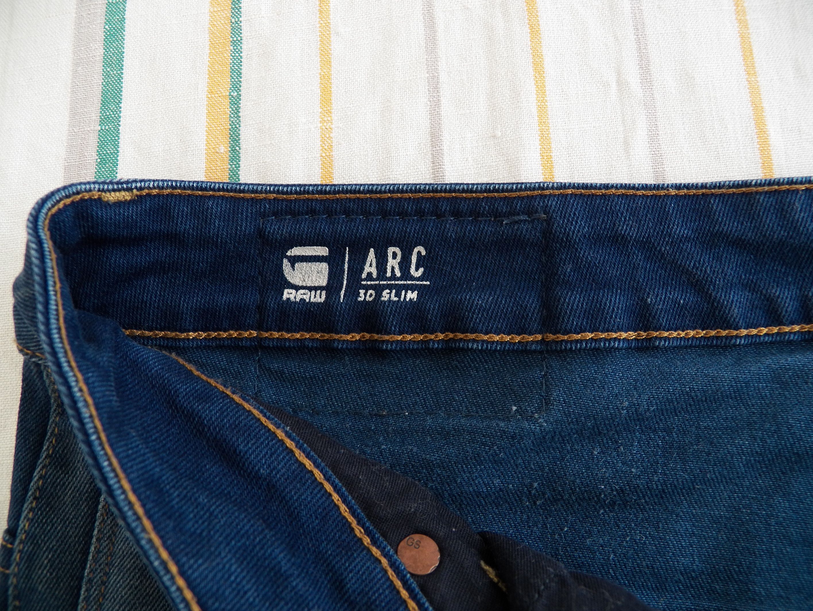 G-Star G-Star RAW Arc 3D Slim Mens Jeans W32 L30 Medium Blue Size US 32 / EU 48 - 5 Thumbnail