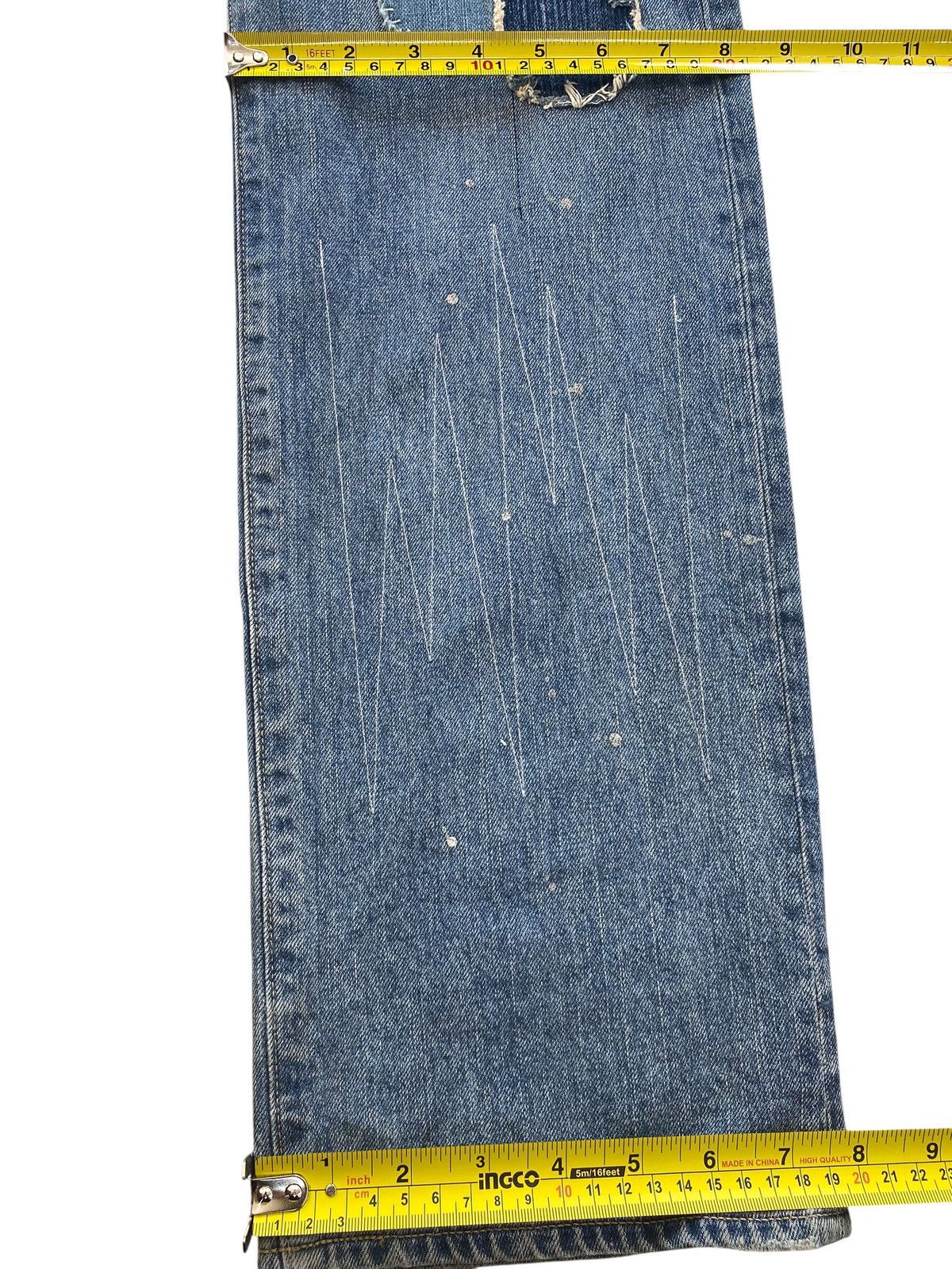 Avirex Avirex Distressed Patch Work Style Straight Leg Jeans Size US 30 / EU 46 - 9 Thumbnail