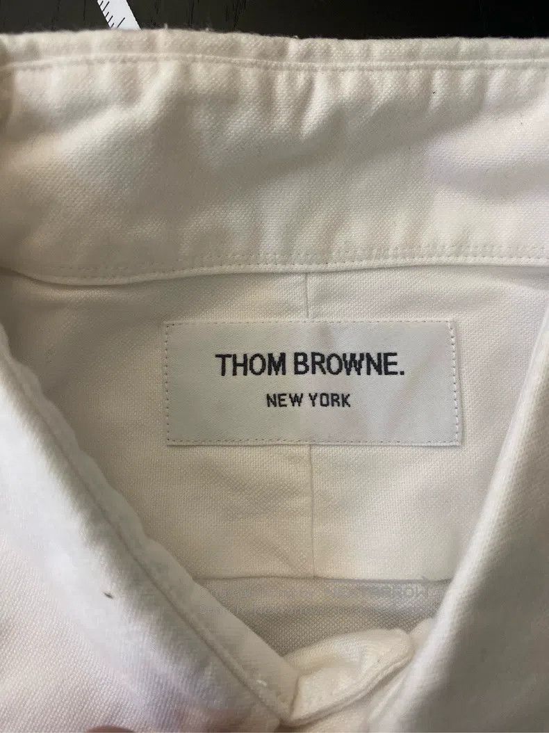 Thom Browne Thom Browne Sleeve Badge Shirt Men's Durable Oxford Shirt Size US S / EU 44-46 / 1 - 3 Thumbnail