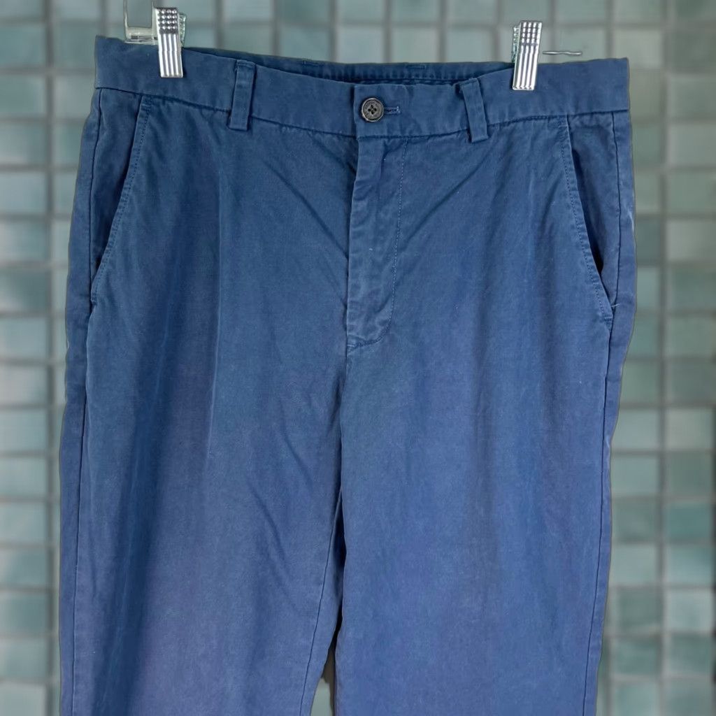 Brooks Brothers Brooks Brothers Clark Fit Chino Pants Mens 33 Blue Khaki Cotton Regular Straight 33x31 Size US 33 - 1 Thumbnail