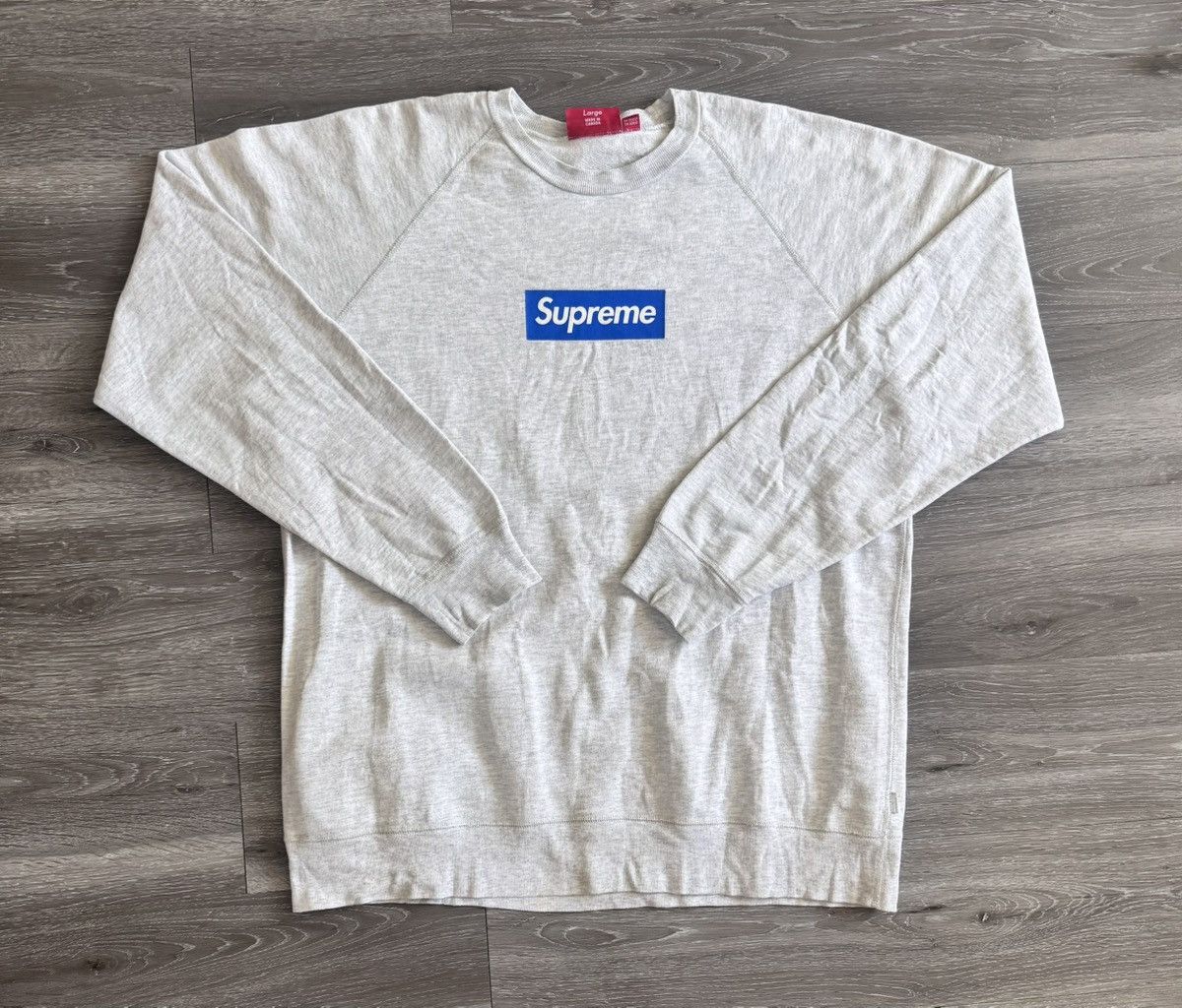 Supreme Supreme Gray Screenprint Box Logo Crewneck 2007 Size US L / EU 52-54 / 3 - 2 Thumbnail