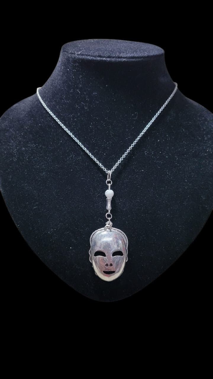 Japanese Brand Custom Rare And Unique 2 Masks Mirthrot Real White Turquoise Size ONE SIZE - 2 Thumbnail