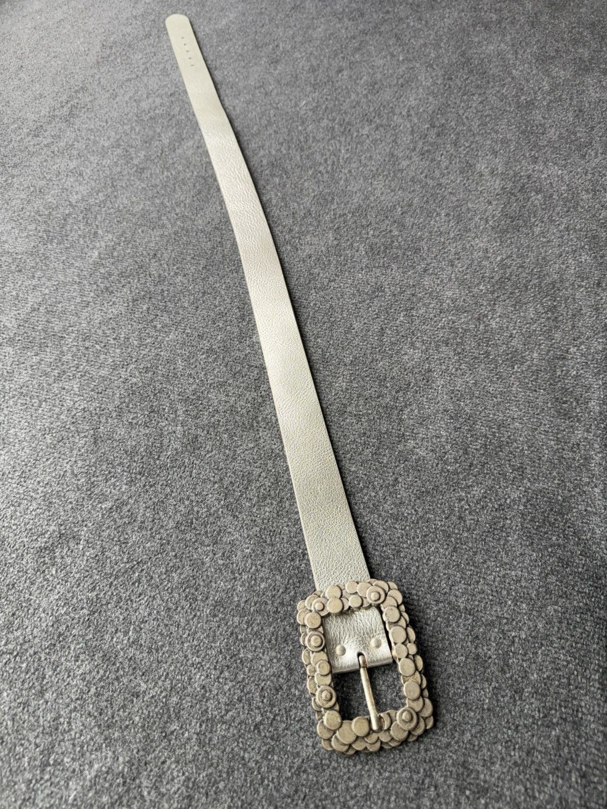 Japanese Brand Vintage Italian Vittozzi Leather Belt Boho Western Buckle Size ONE SIZE - 4 Thumbnail