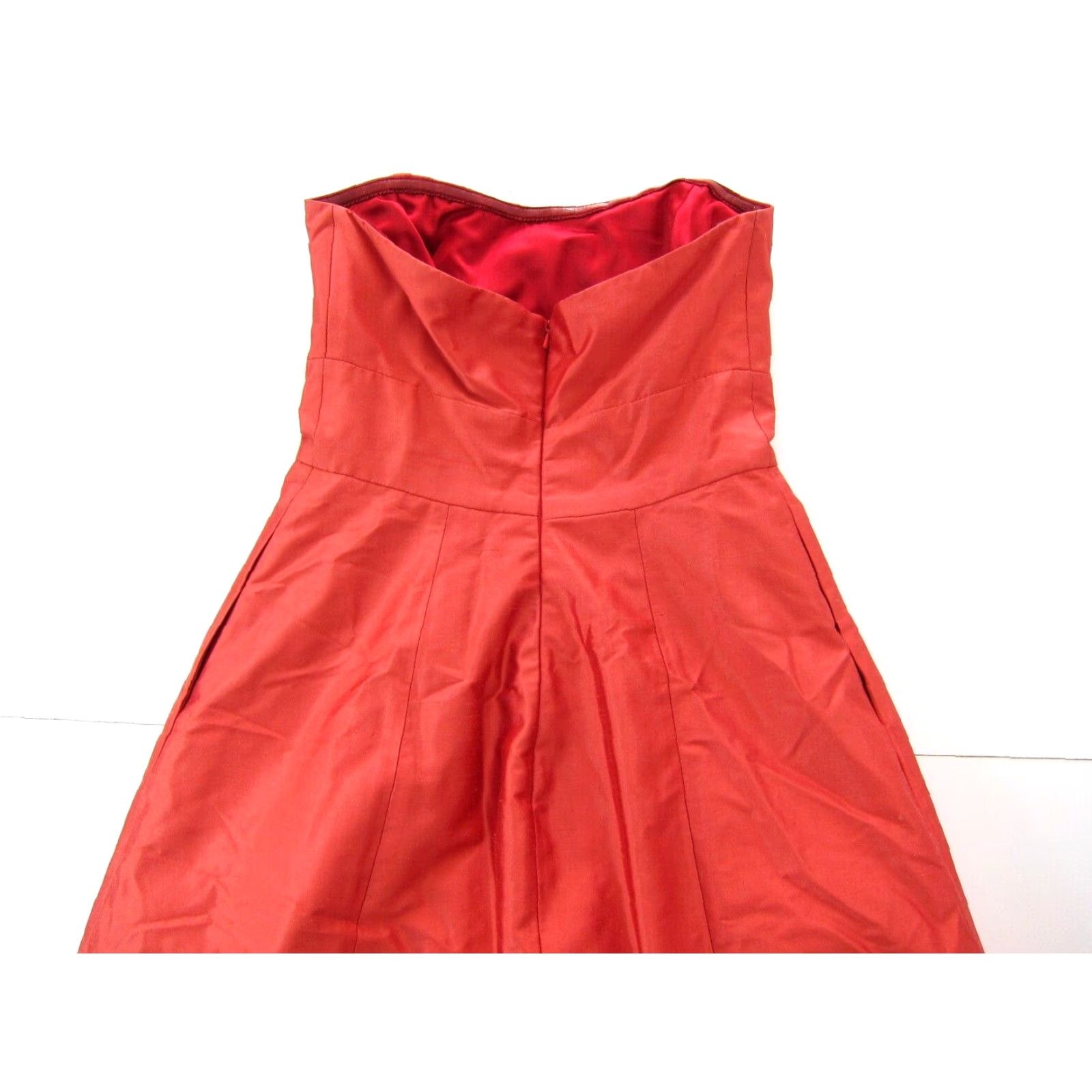 Vintage Jenny Yoo Collection Silk Orange Strapless Dress Women 6 Bridal Prom Party Dress Vintage Size M / US 6-8 / IT 42-44 - 5 Thumbnail