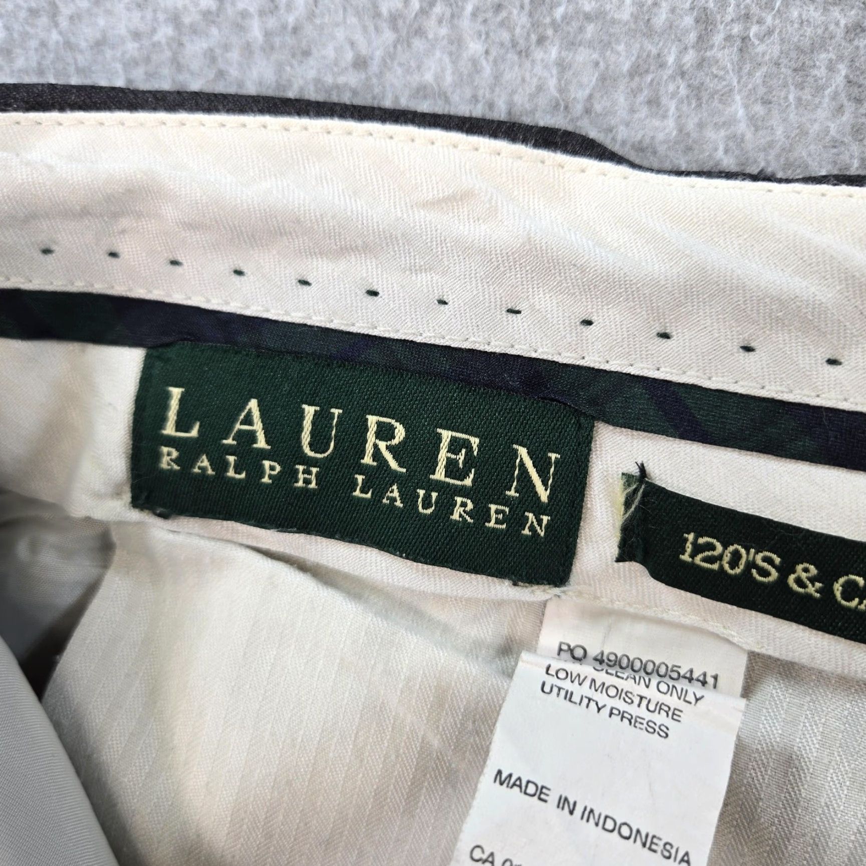 Ralph Lauren Lauren Ralph Lauren Pants Mens 34x30 Gray Dress Tweed Pleated Straight Pockets Size US 34 / EU 50 - 3 Thumbnail