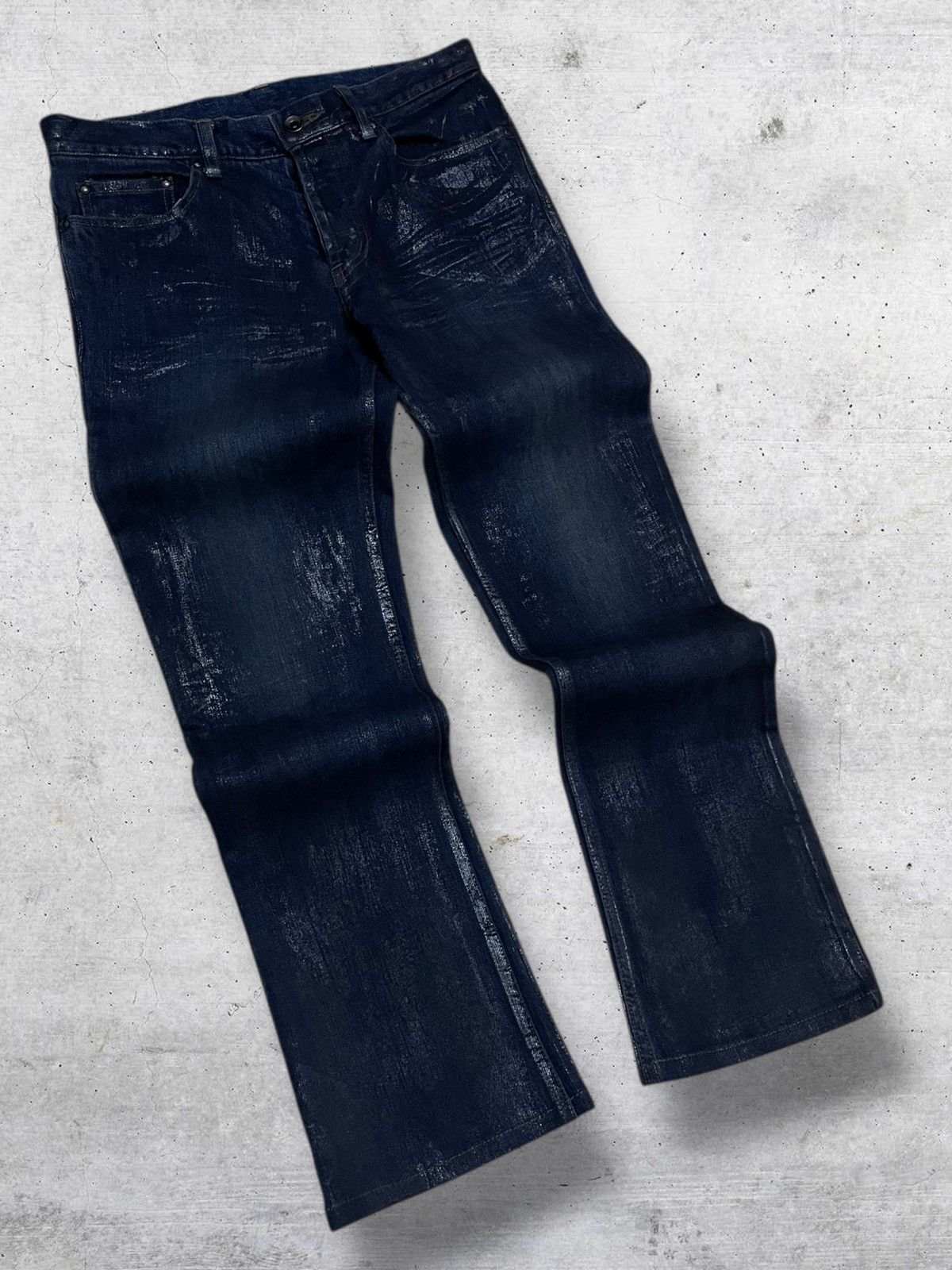 Shellac VINTAGE SHELLAC OG JAPAN DESIGNER WAX ARCHIVE STYLE DENIM Size US 29 - 2 Thumbnail