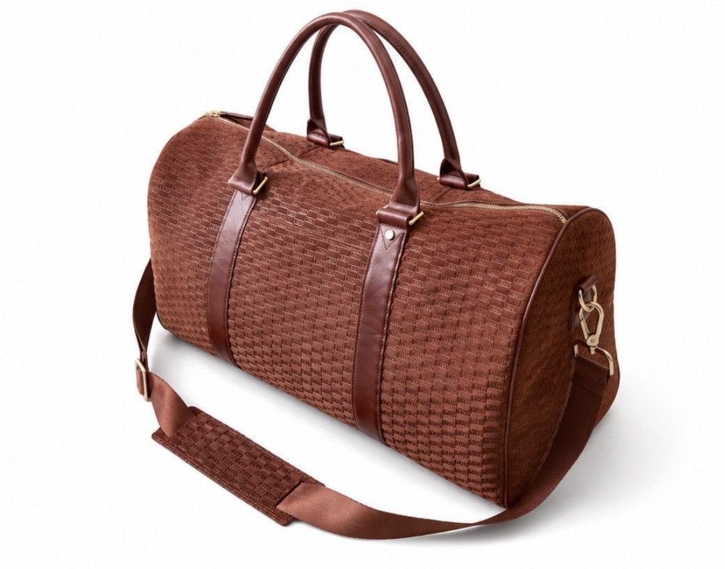Kith FW24 Brown Suede Monogram Duffle Bag Size ONE SIZE - 1 Thumbnail