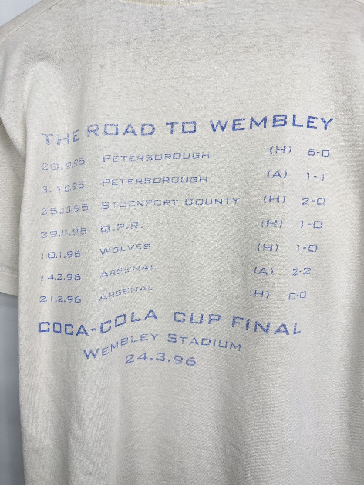Fruit Of The Loom 🇬🇧 Vintage 1996 Aston Villa Coca Cola Cup Final Wembley T-Shi Size US M / EU 48-50 / 2 - 10 Thumbnail