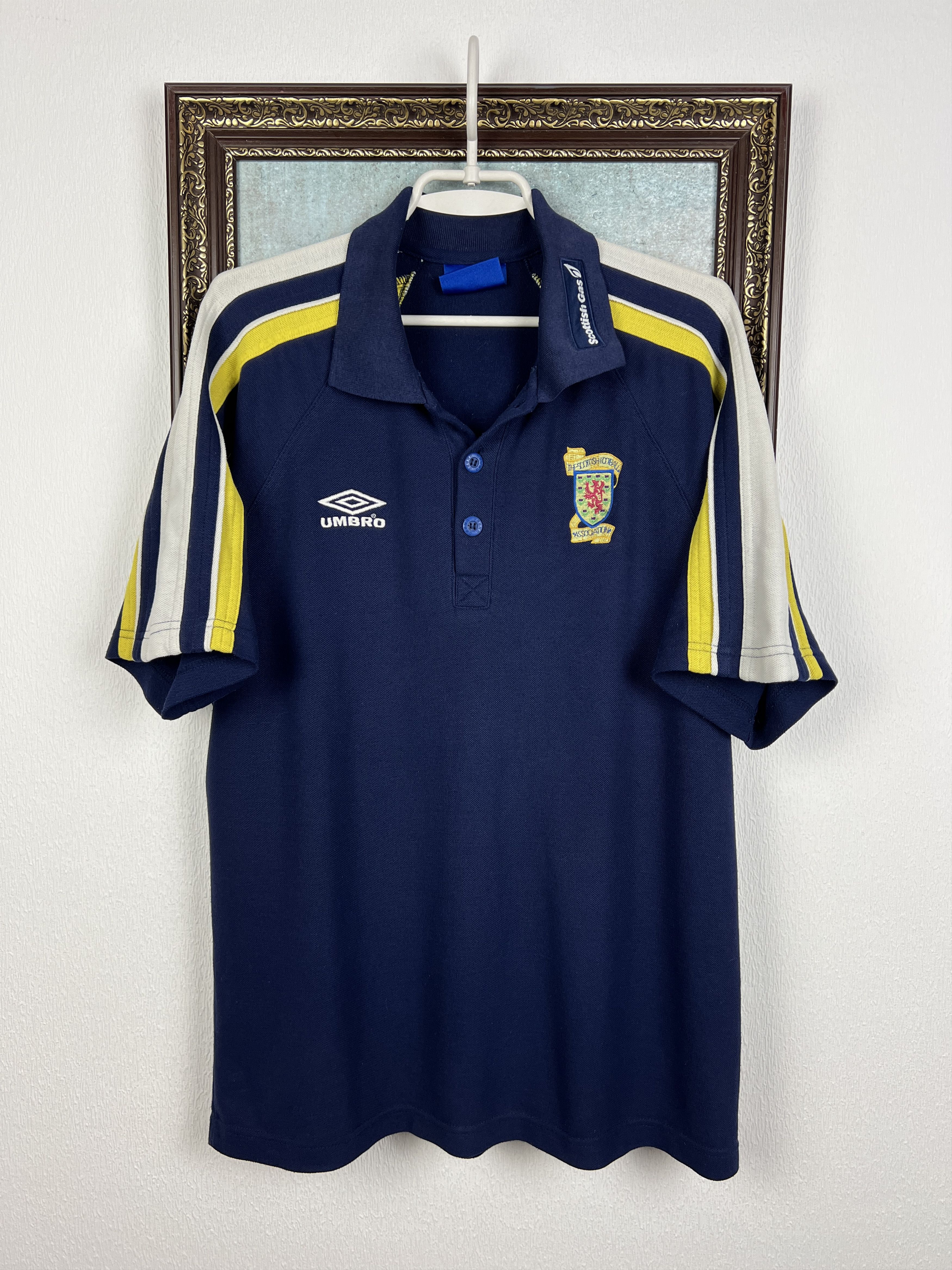 Umbro Vintage Scotland Football Train Jersey Polo Soccer Shirt Size US M / EU 48-50 / 2 - 1 Thumbnail