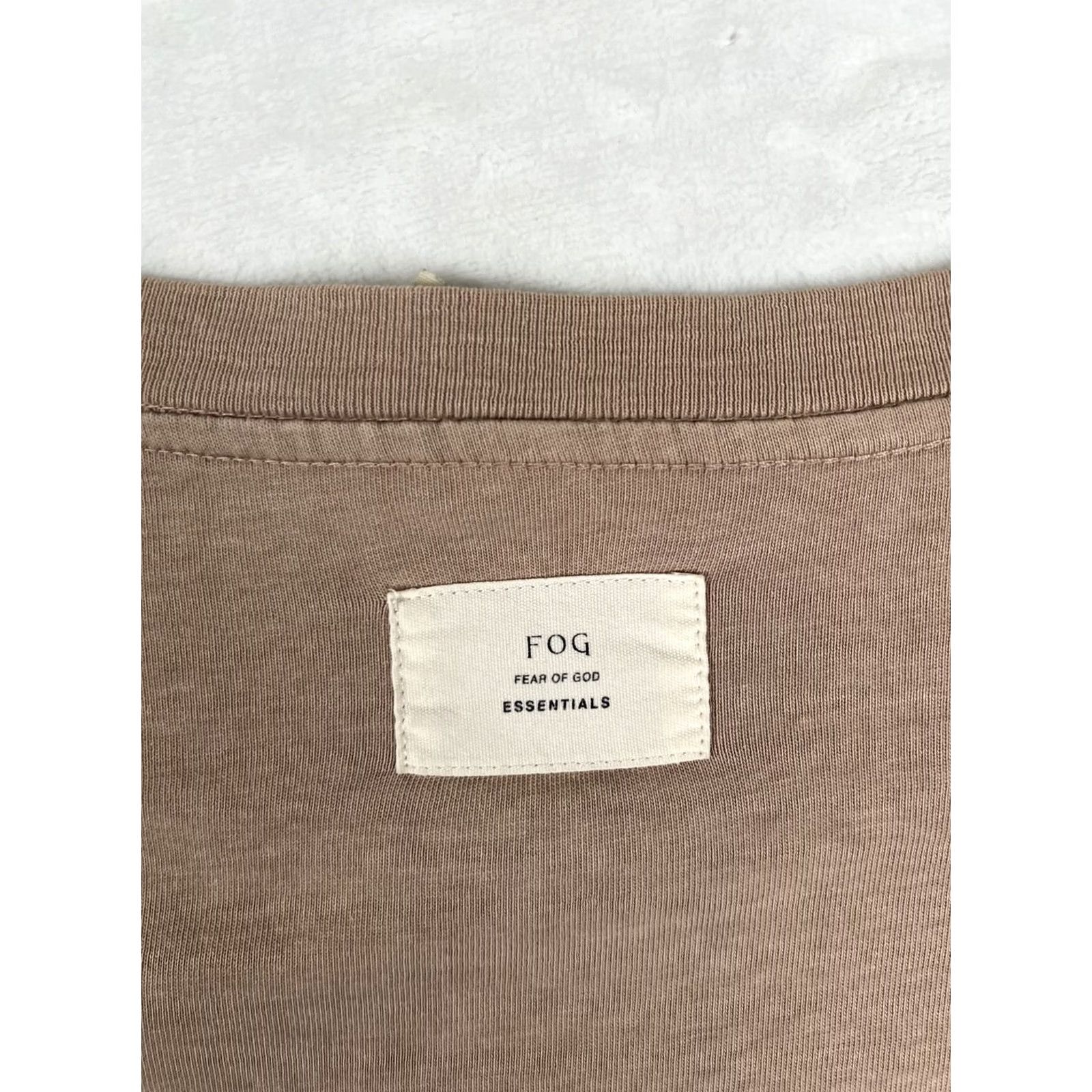 Fear of God Fear Of God Essentials T-Shirt Mens Small Brown Oversized Crew Neck Short Sleeve Logo Jersey Cotton Regular Fit Adults Short Sleeve Men Womens Size US S / EU 44-46 / 1 - 6 Thumbnail