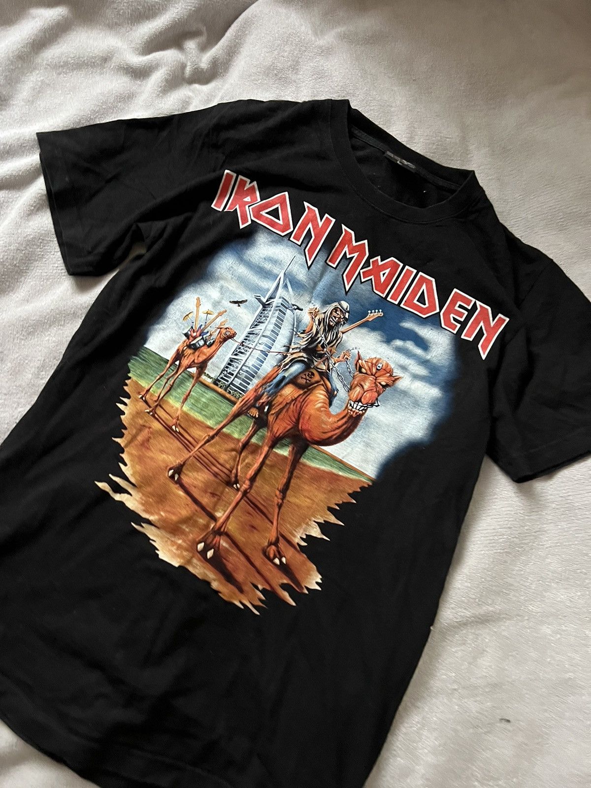Iron Maiden × Vintage Iron Maiden vintage t shirt tour Dubai Size US M / EU 48-50 / 2 - 2 Thumbnail