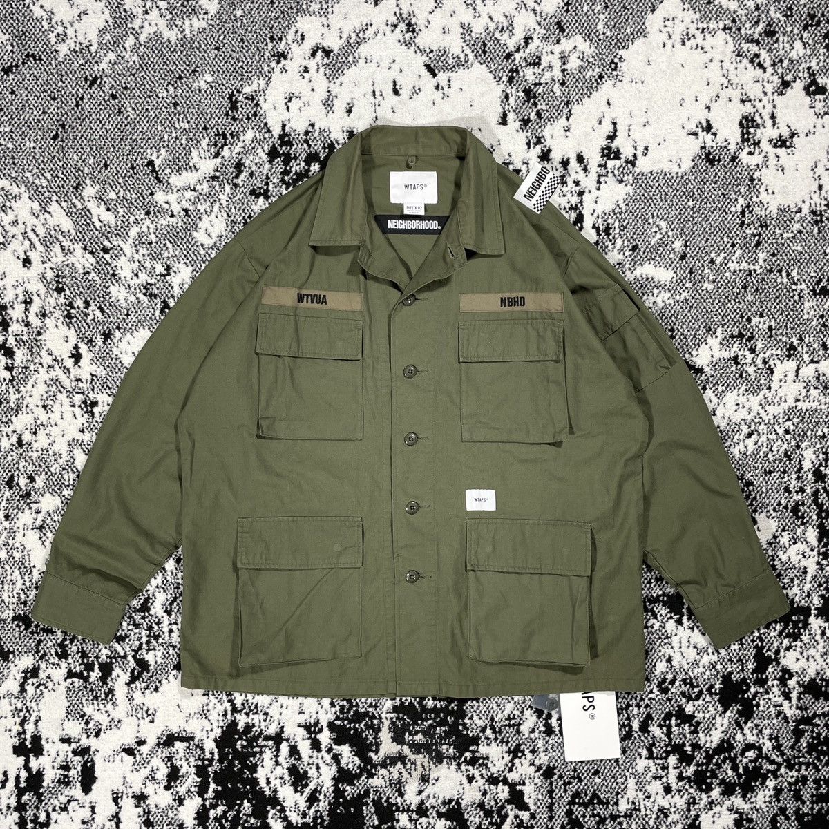 Wtaps WTAPS MODULAR SHIRT COTTON RIPSTOP 'LONG LIVE WTAPS' 17AW | Grailed