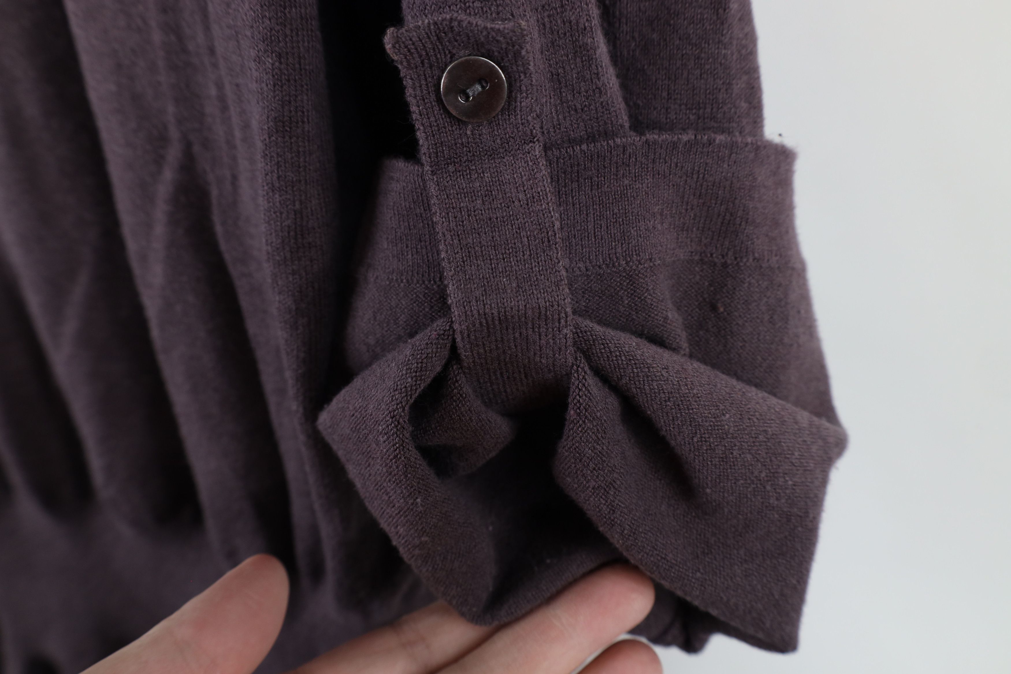 Vintage Y2K Lole Blend Knit Roll Sleeve Babydoll Sweater Purple Size XL / US 12-14 / IT 48-50 - 5 Thumbnail