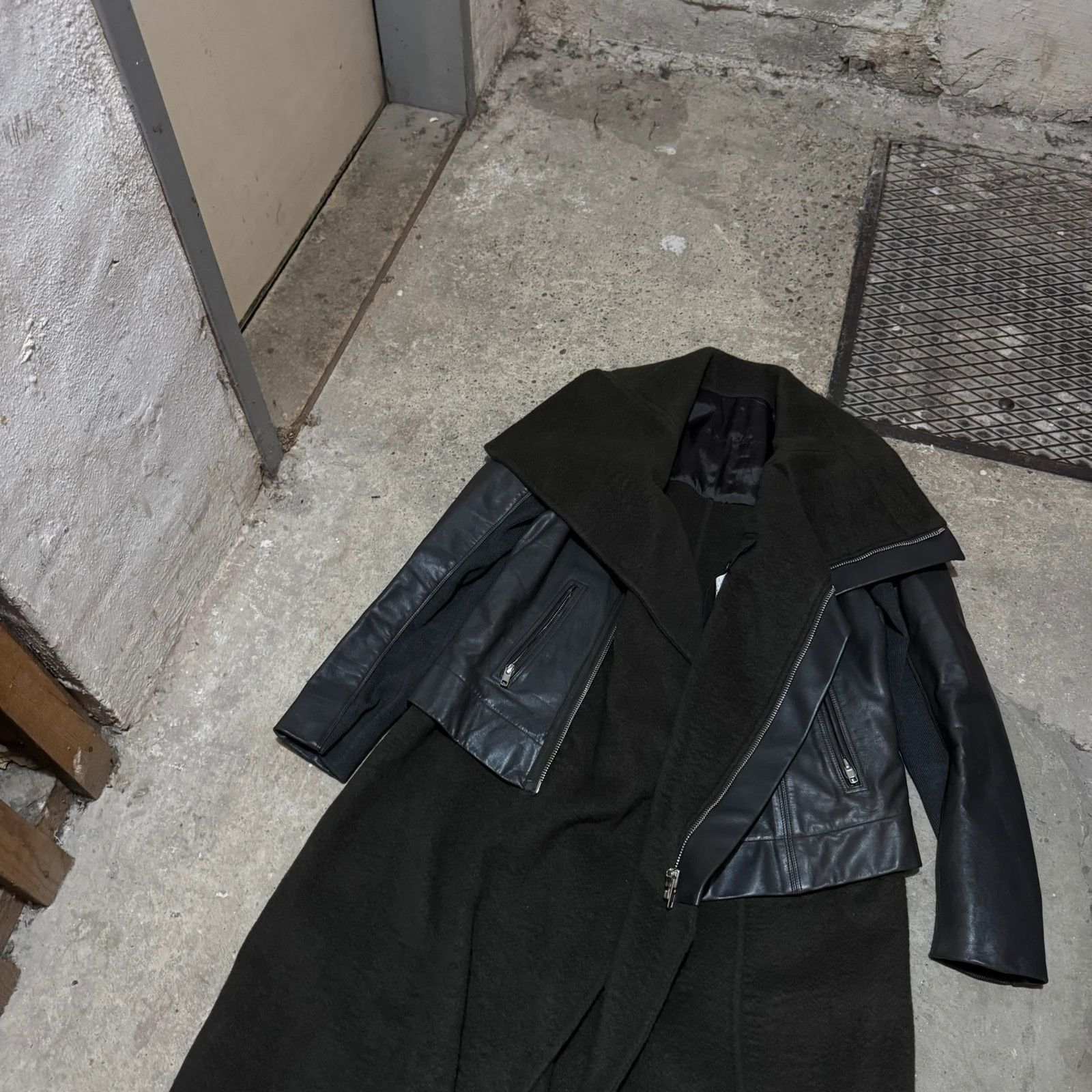 Rick Owens Rick owens leather cashmere coat jacket Size M / US 6-8 / IT 42-44 - 4 Thumbnail