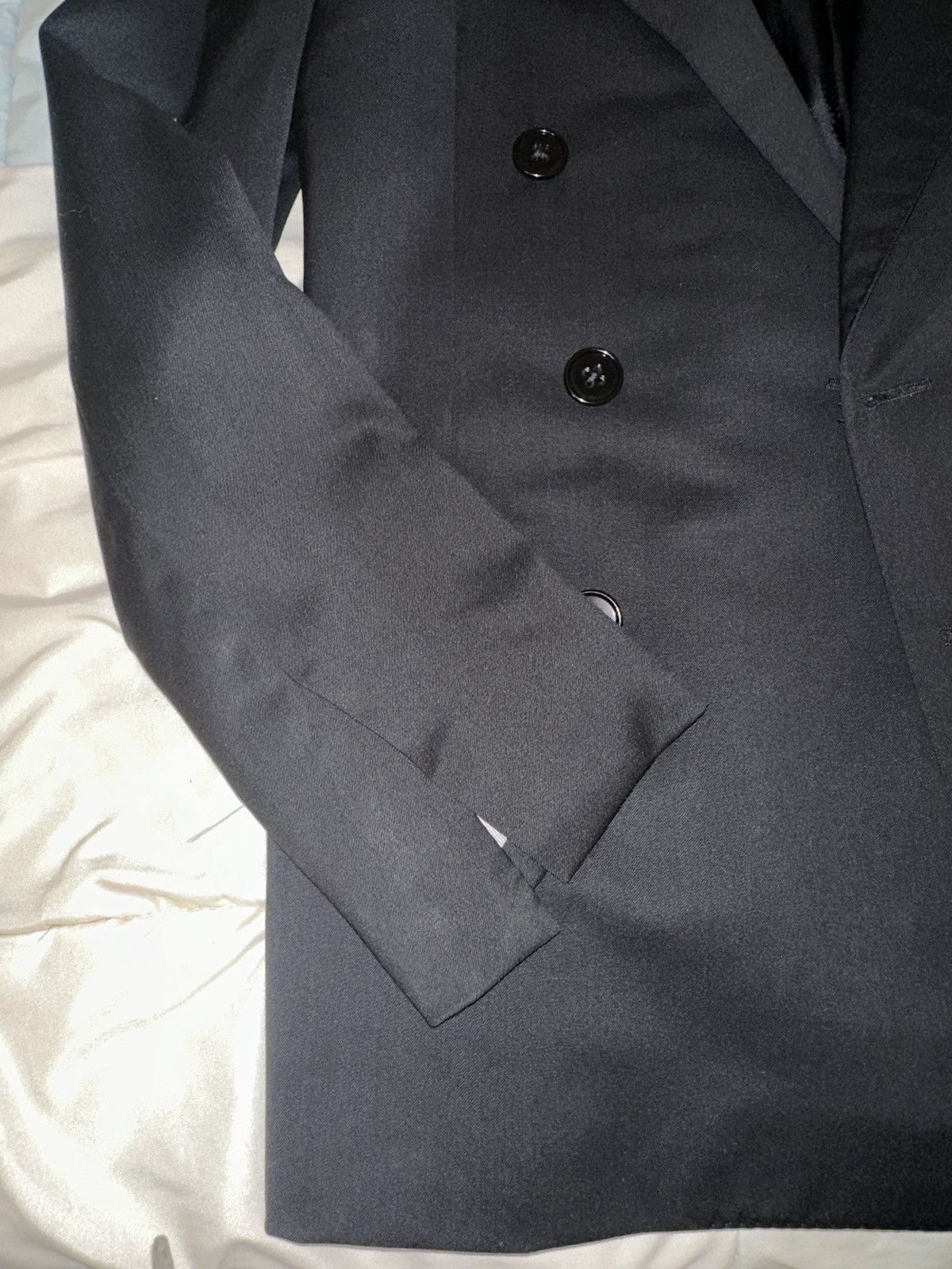 Ralph Lauren × Ralph Lauren Purple Label Ralph Lauren Double Breasted Blazer (Blk) Size 36S - 9 Thumbnail