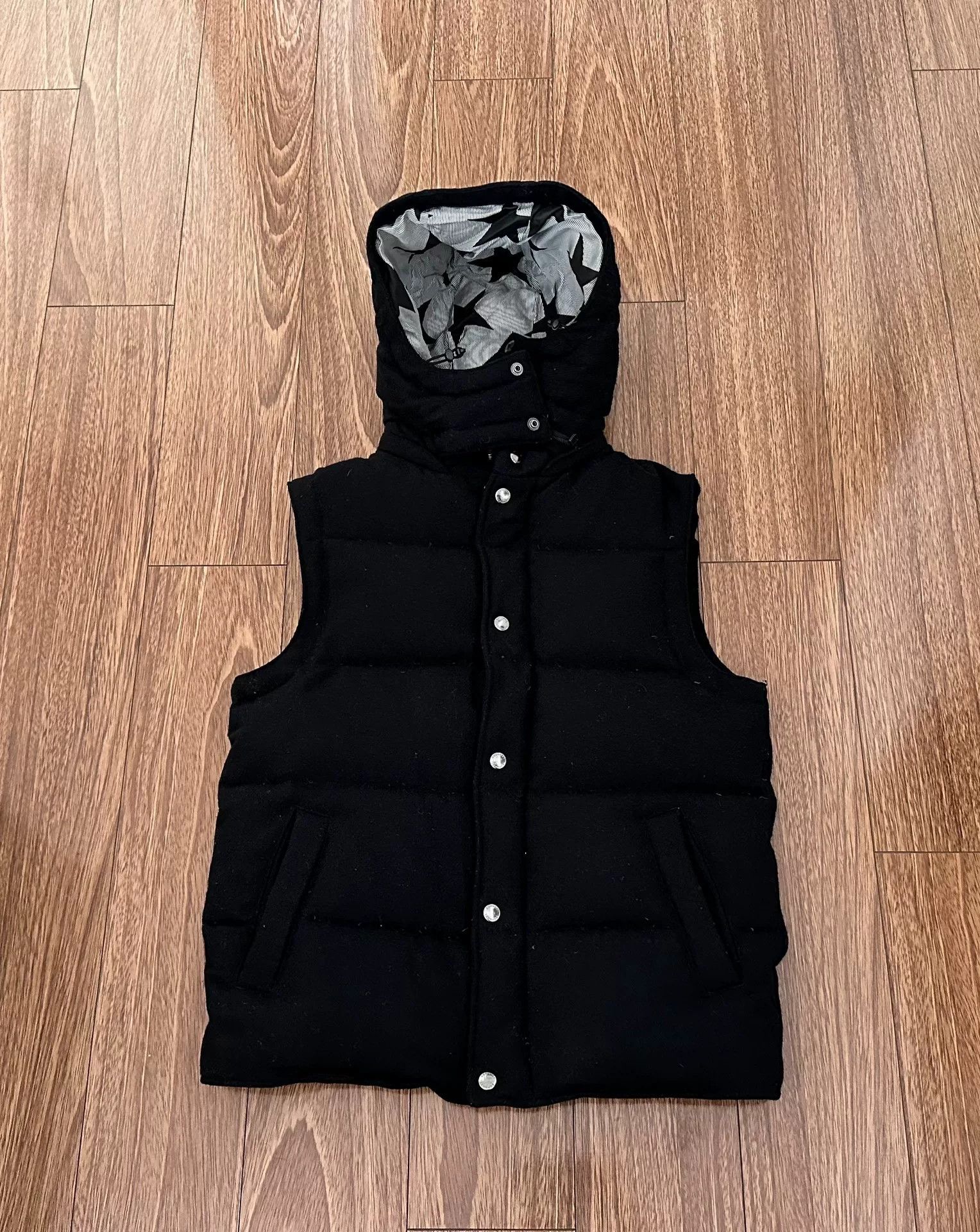 Sophnet. SOPHNET Wool Melange Hooded Down Vest Size US S / EU 44-46 / 1 - 1 Thumbnail