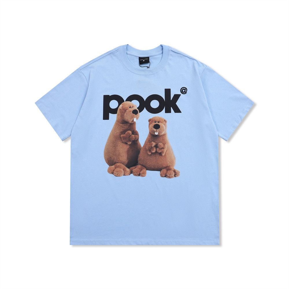 Japanese Brand × Vintage Bear cartoon print loose cotton round neck T-shirt Size US M / EU 48-50 / 2 - 1 Thumbnail