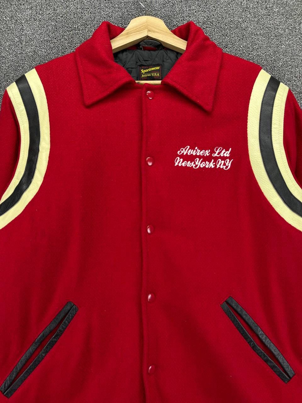 Avirex Vintage Avirex New York Wool Varsity Jacket Size US XL / EU 56 / 4 - 5 Thumbnail