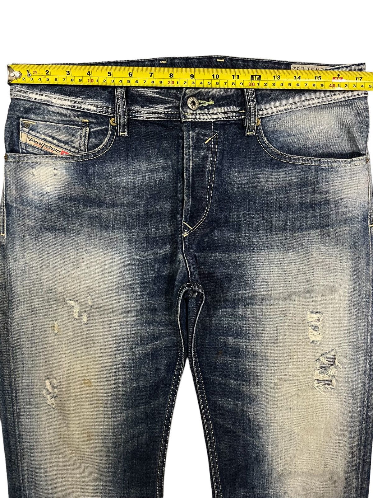 Diesel Vintage Diesel “Waykee” Regular Straight Distress Blue Jeans Size US 34 / EU 50 - 18 Thumbnail
