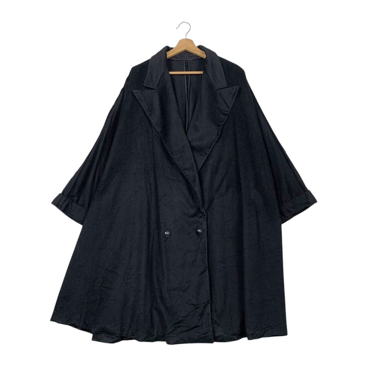 Versace Vintage Gianni Versace Batwing Wool Overcoat Size L / US 10 / IT 46 - 1 Thumbnail