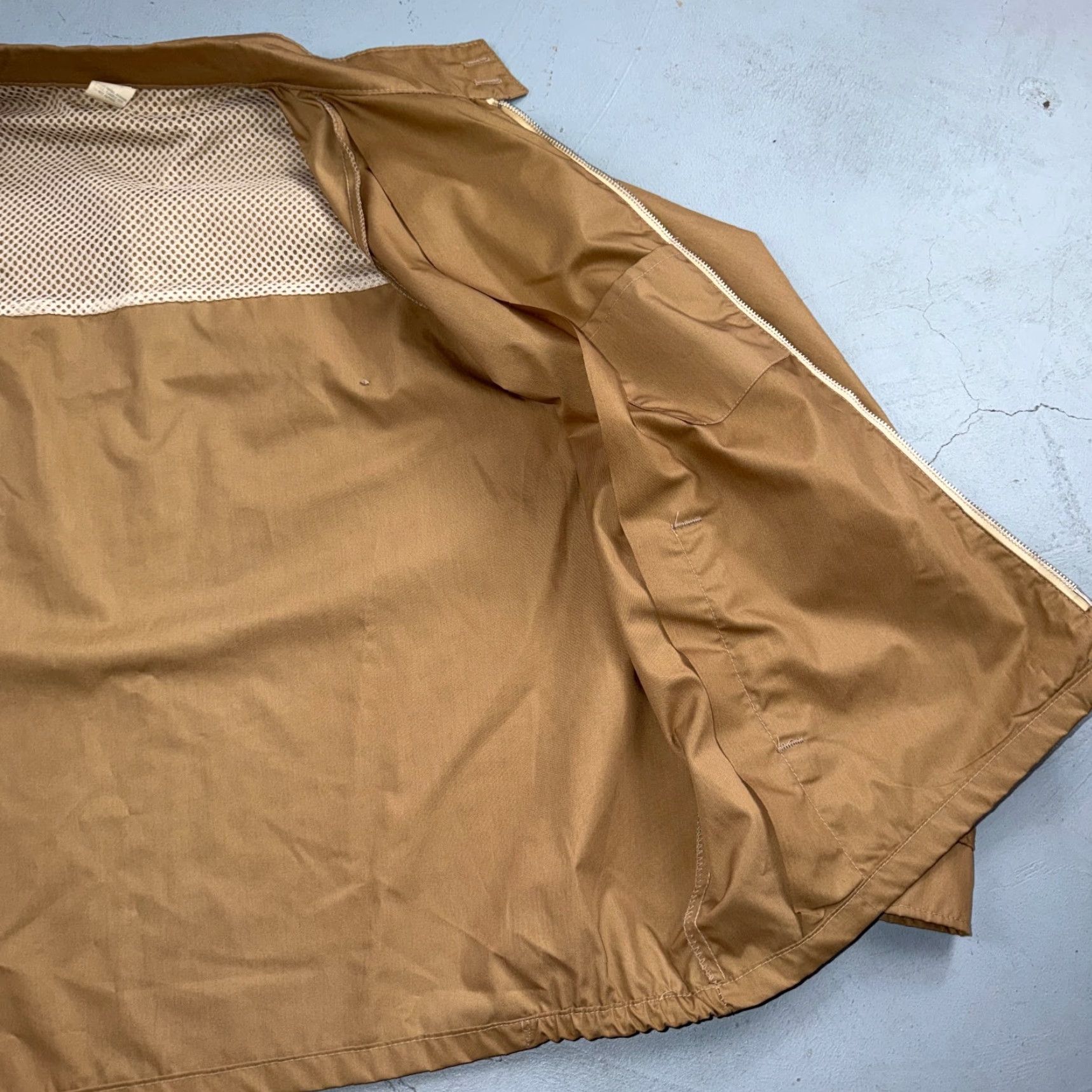 Vintage VTG 1970s Sportswear Jacket Rockabilly Long Sleeve Windbreaker Talon Ricky Khaki 2XL Mens Womens Boys Girls Size US XXL / EU 58 / 5 - 3 Thumbnail