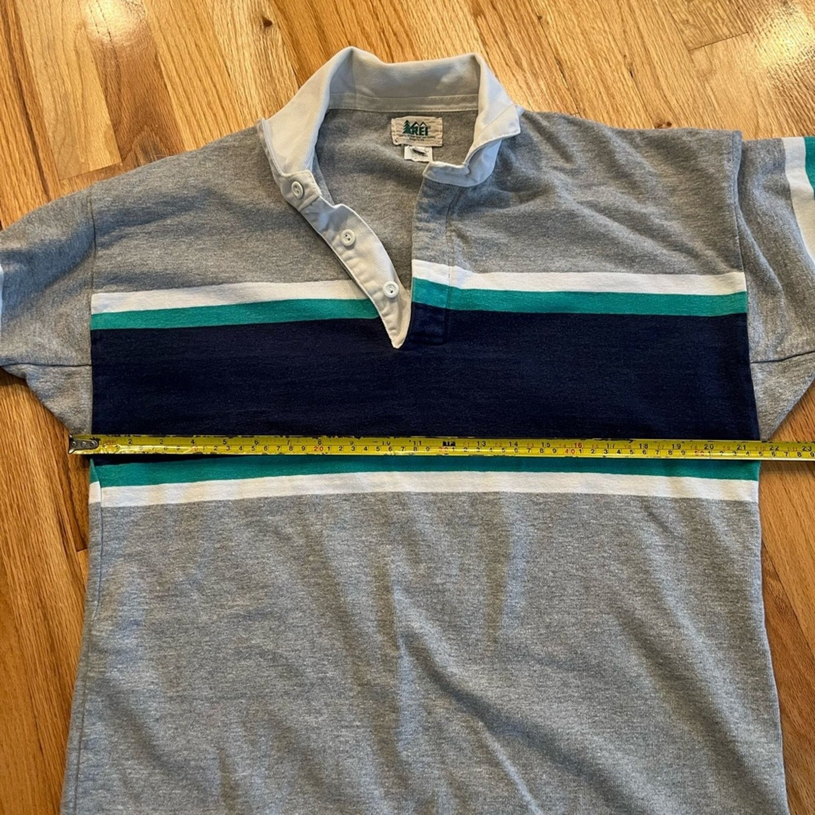Rei Vintage 90’s REI Men’s Rugby Long Sleeve Shirt Size US L / EU 52-54 / 3 - 12 Thumbnail