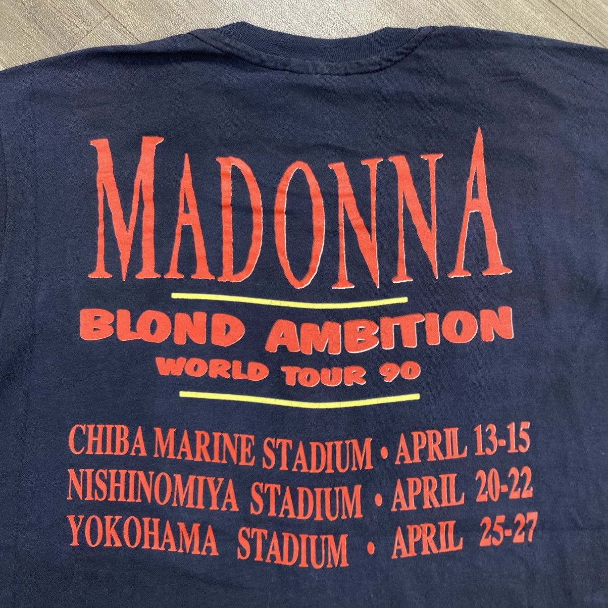 Band Tees 1990s Vintage Madonna Blond Ambition World Tour T-Shirt Size US L / EU 52-54 / 3 - 10 Thumbnail