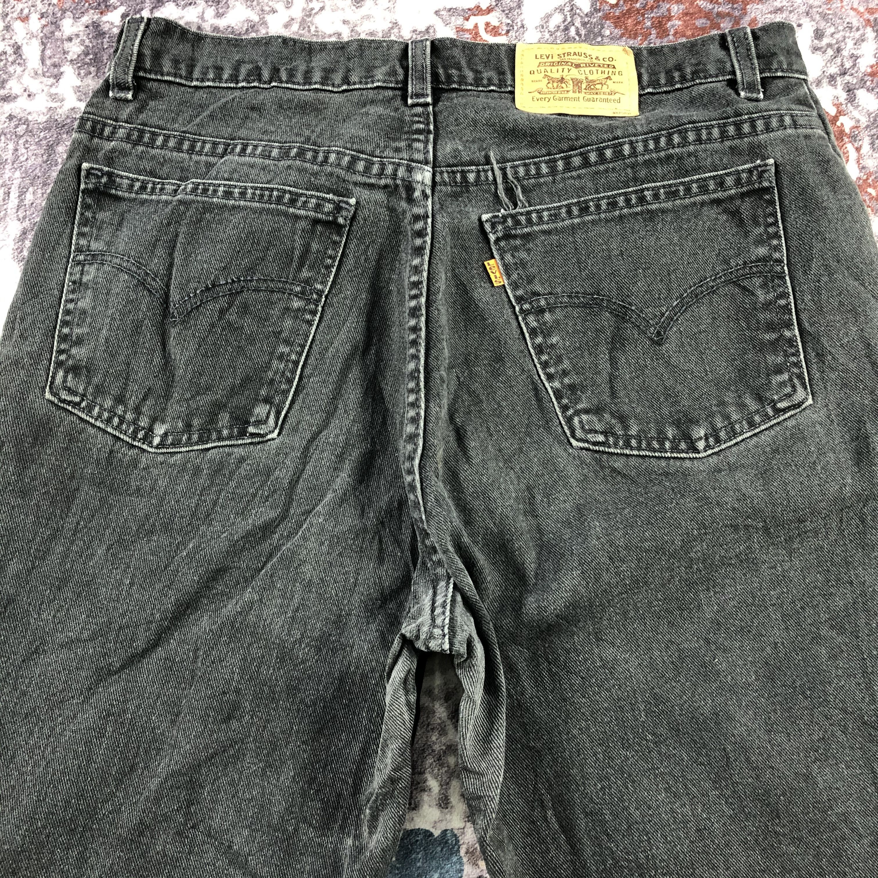 Levi's × Vintage 90s Vintage Faded Black Levis Jeans-JM2972 Size US 33 - 4 Thumbnail
