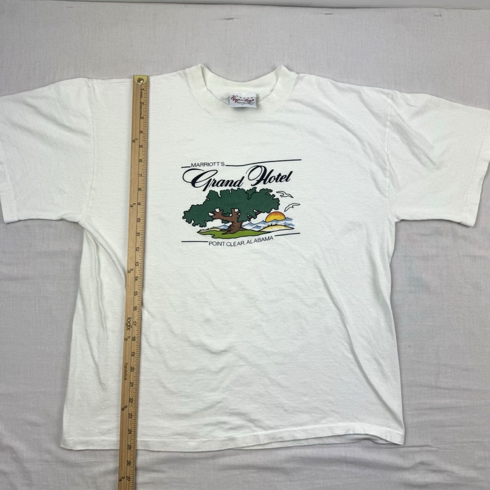 Vintage VINTAGE Auburn College 90s T-Shirt Adult Large Ivory Short Sleeve Crew Neck Mens Size US L / EU 52-54 / 3 - 7 Thumbnail