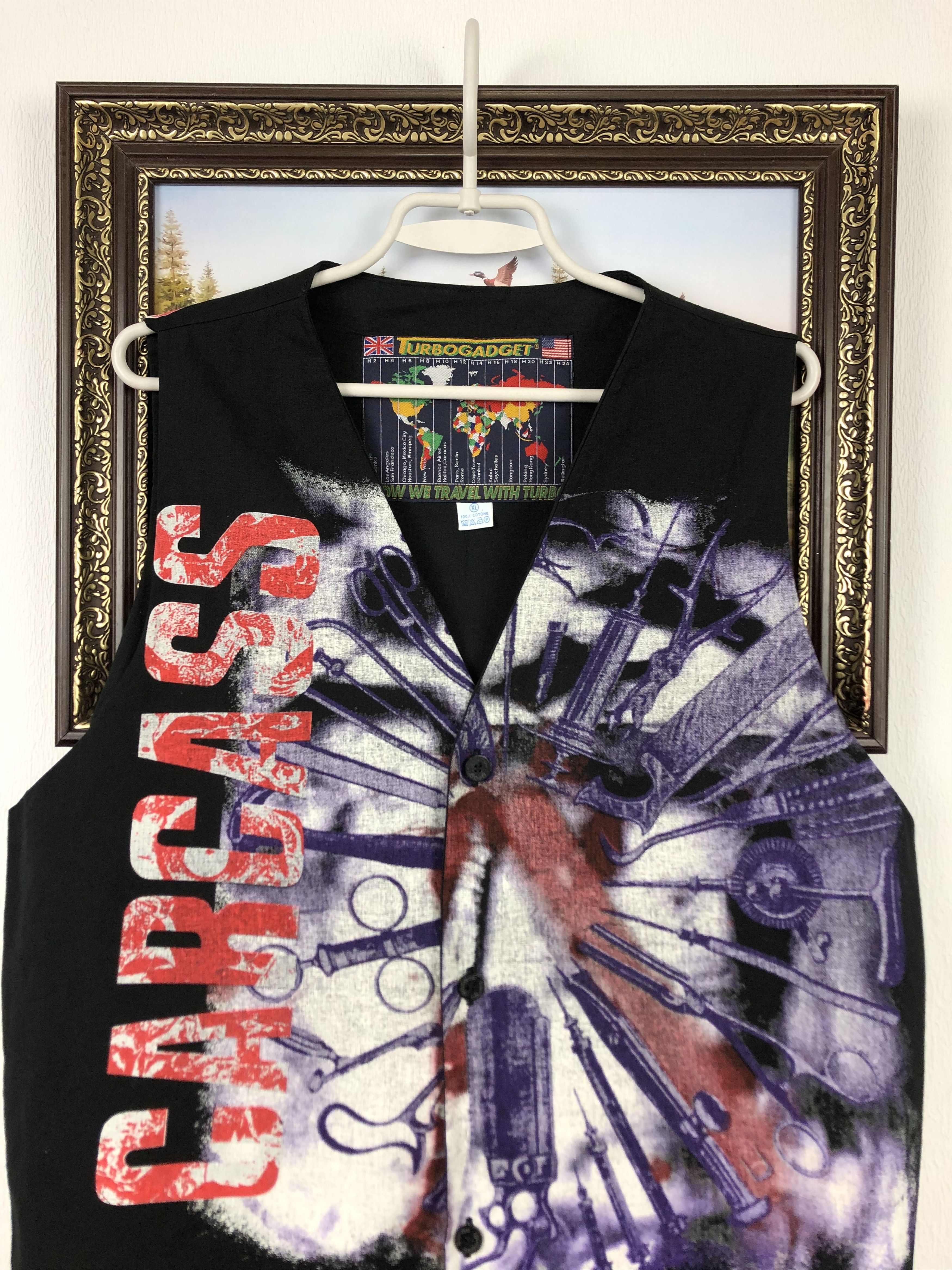 Band Tees × Vintage Vintage Carcass Vest Shirt Death Metal Hardcore Grind Core Size US XL / EU 56 / 4 - 2 Thumbnail