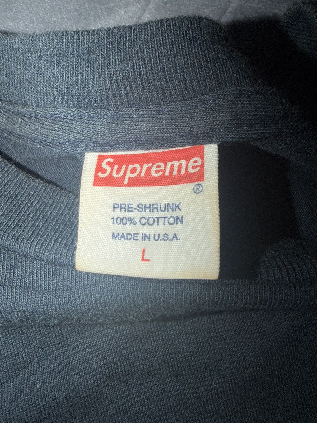 Supreme supreme navy blue shirt Size US L / EU 52-54 / 3 - 4 Thumbnail