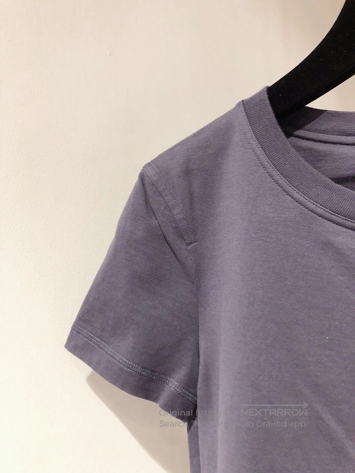 Hermes Blue Embroidered Pocket T-shirt.