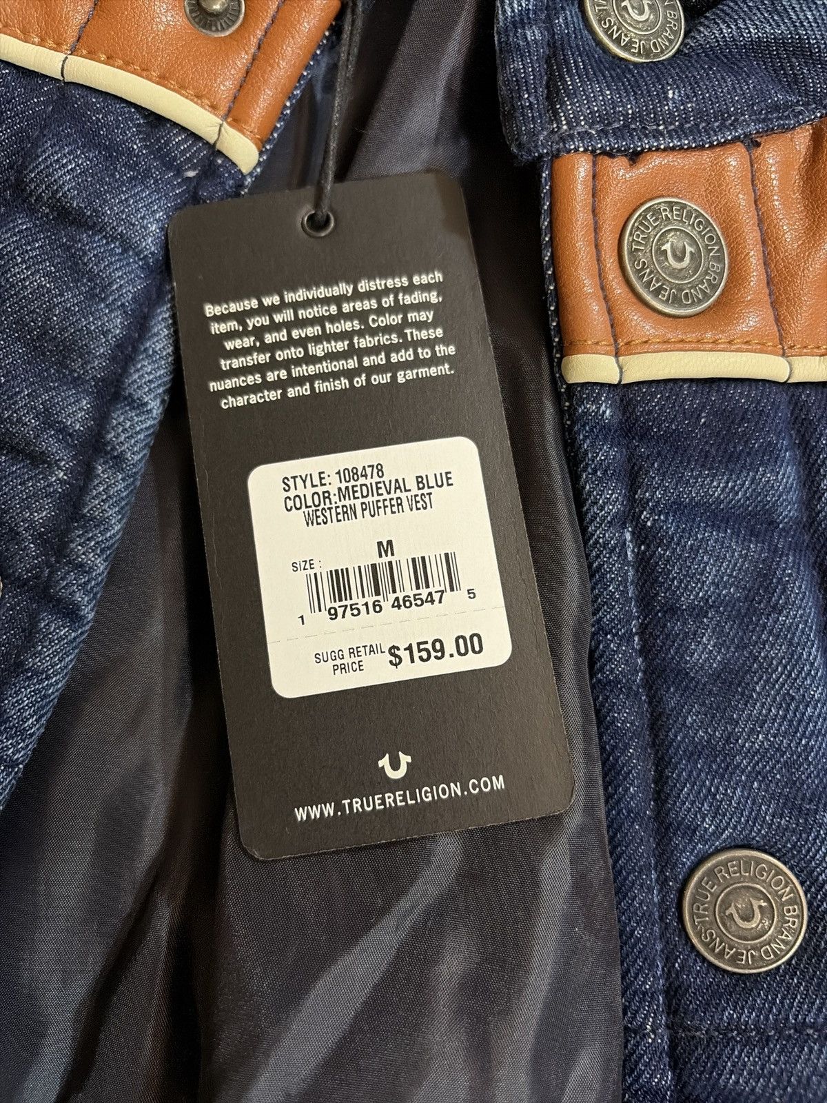 True Religion True religion western vest Size US M / EU 48-50 / 2 - 4 Thumbnail