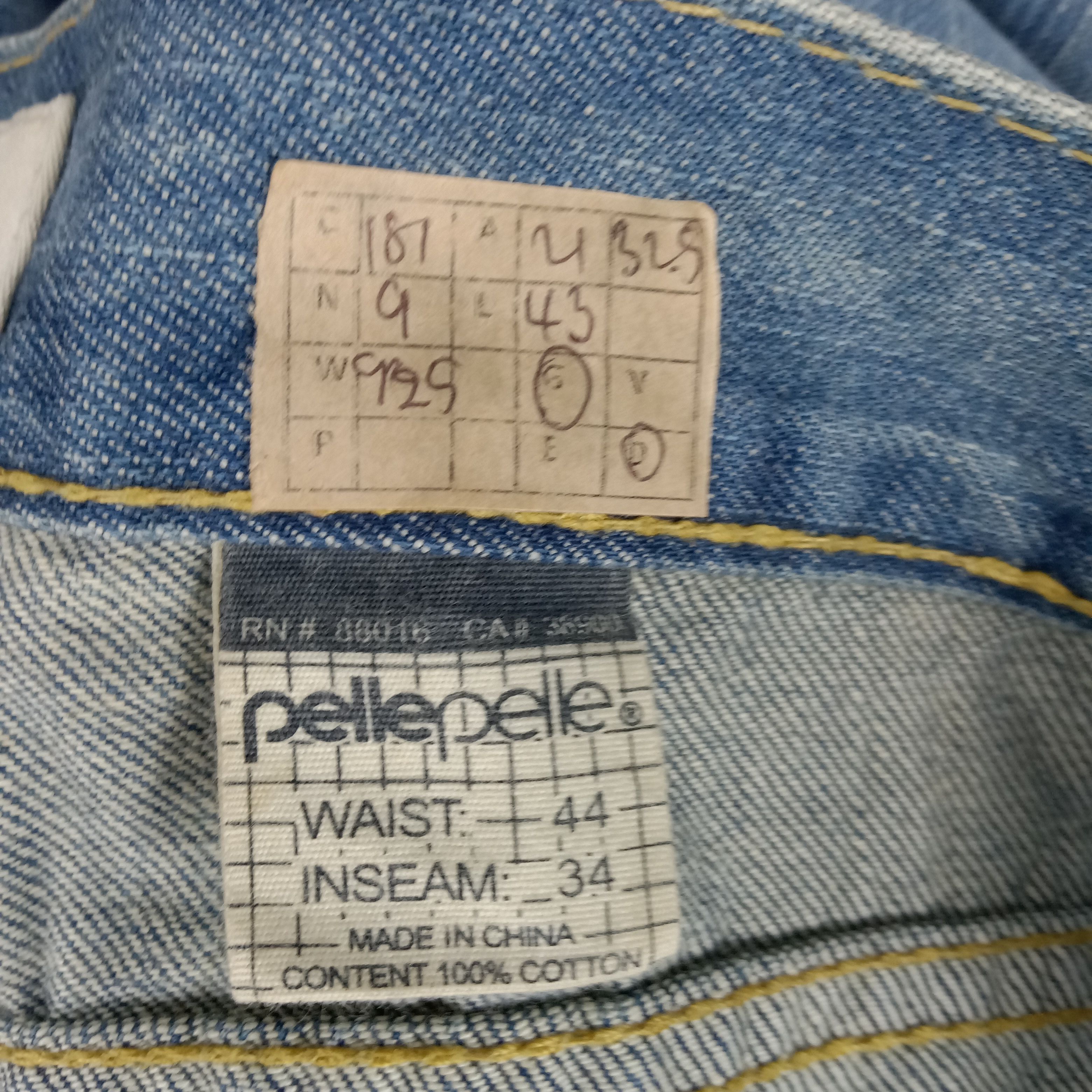 Pelle Pelle × Vintage Pelle Pelle Premium Pocket Designs Denim Jeans Size US 42 / EU 58 - 16 Thumbnail