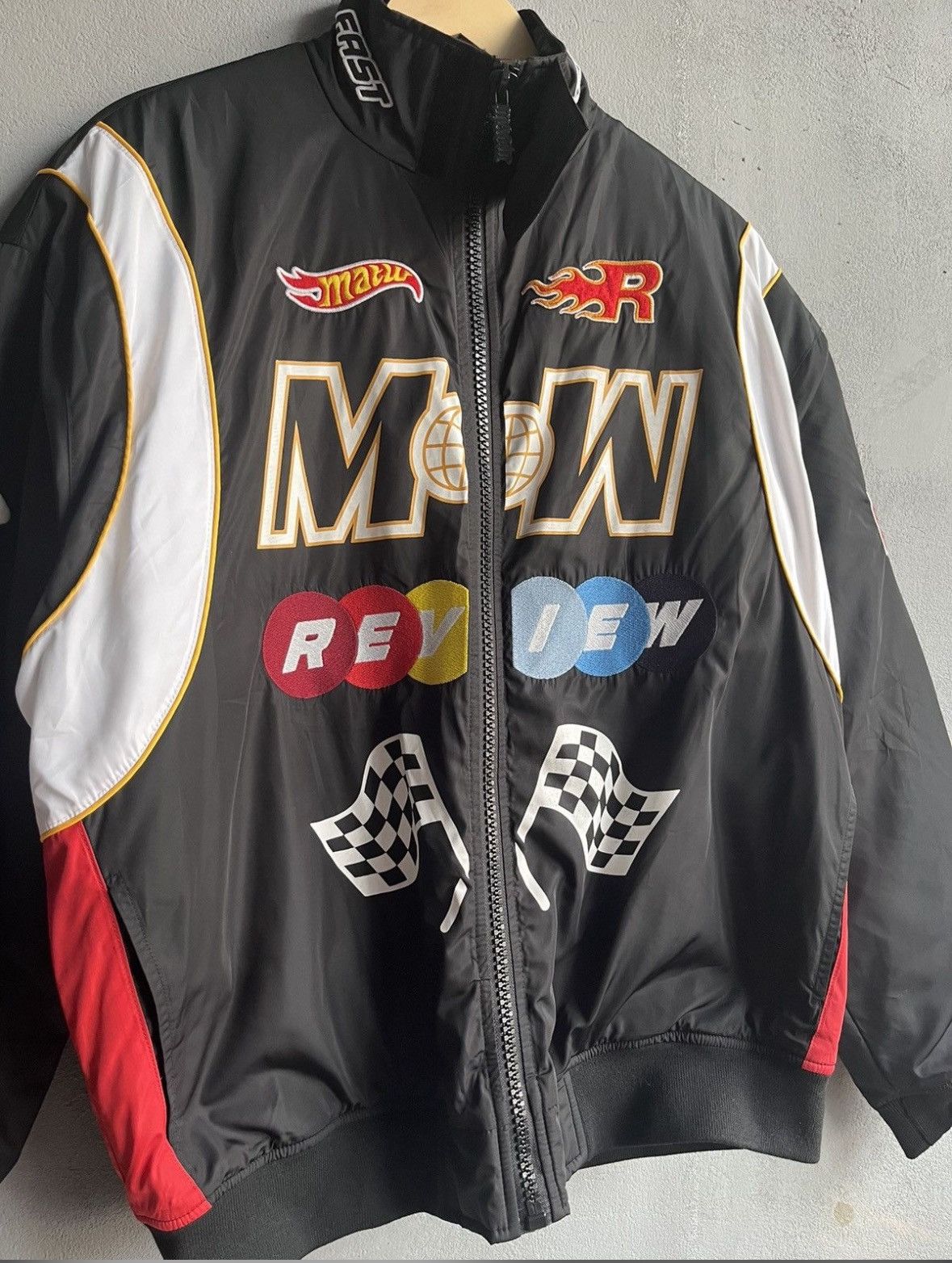 Vintage Men’s Racing M&M Review Y2K Motorcycle Nylon Bomber Light Jacket Size US L / EU 52-54 / 3 - 8 Thumbnail