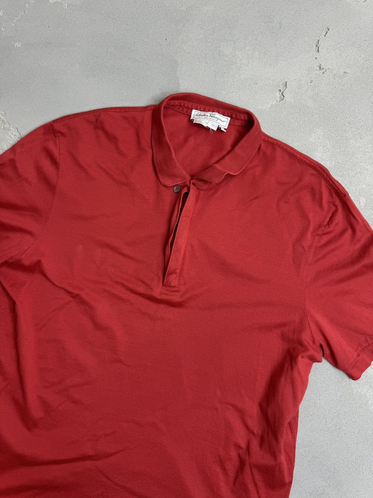 90s salvatore ferragamo polo shirt