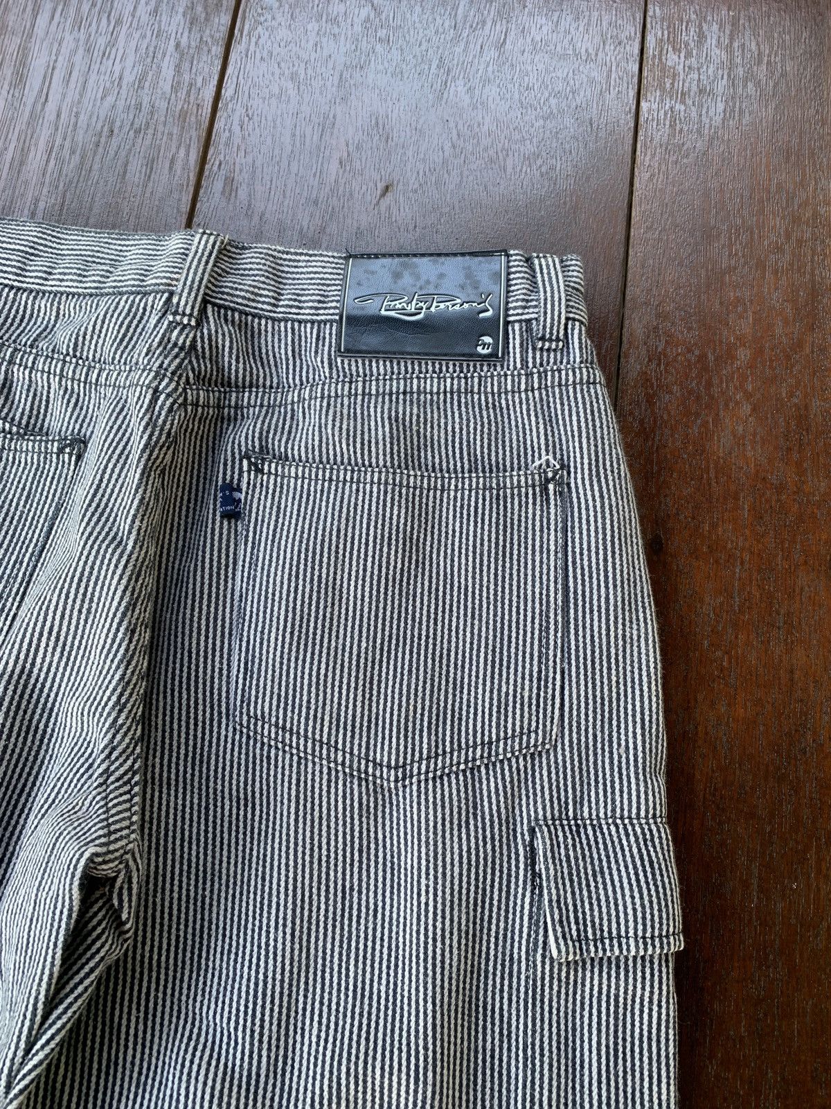 Japanese Brand × PERSON'S Vintage Persons Japan hickory stripe cargo pants Size US 31 - 3 Thumbnail