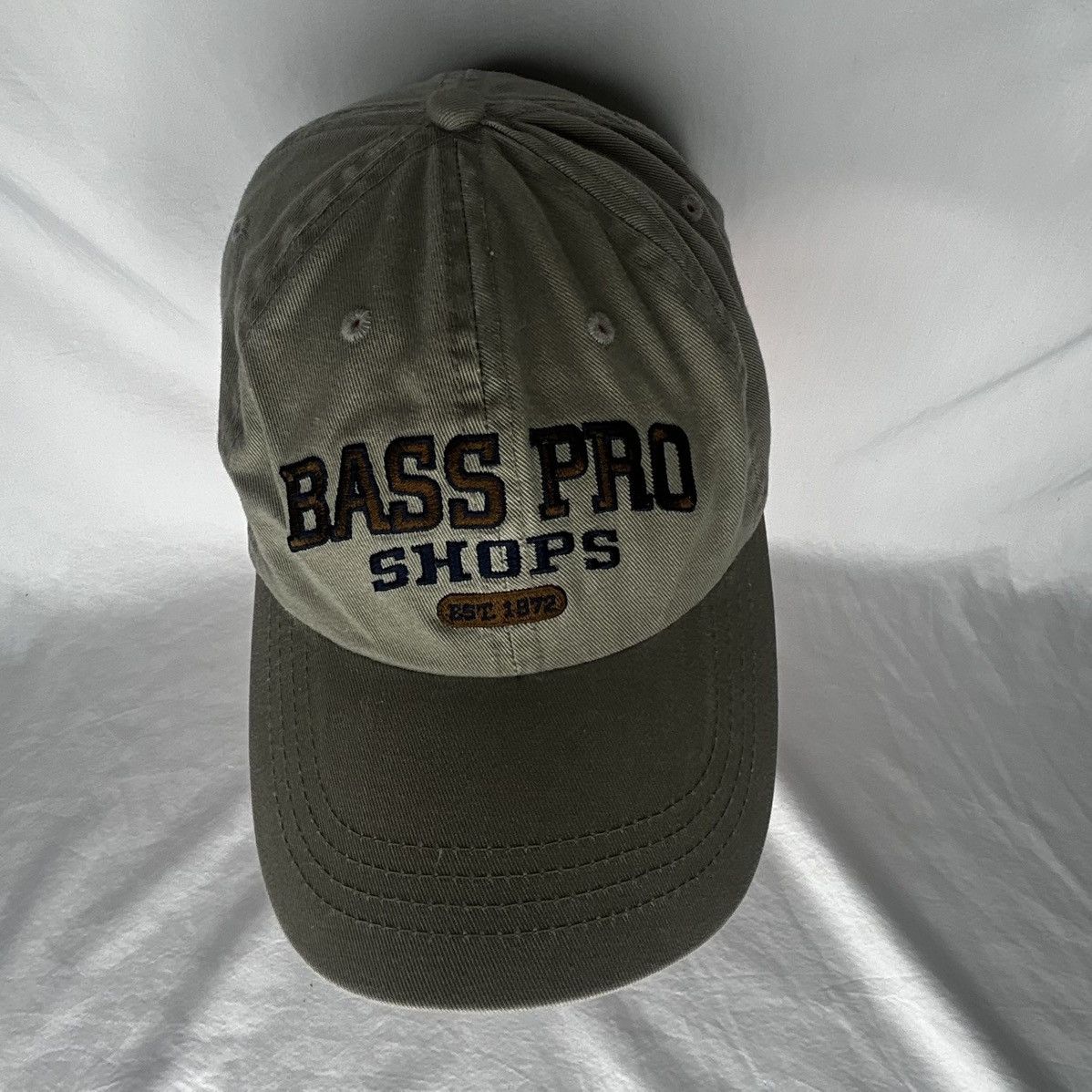 Bass Pro Shops Vtg Y2K Bass Pro Shops Embroidered Spell-Out Dad Hat Size ONE SIZE - 3 Thumbnail