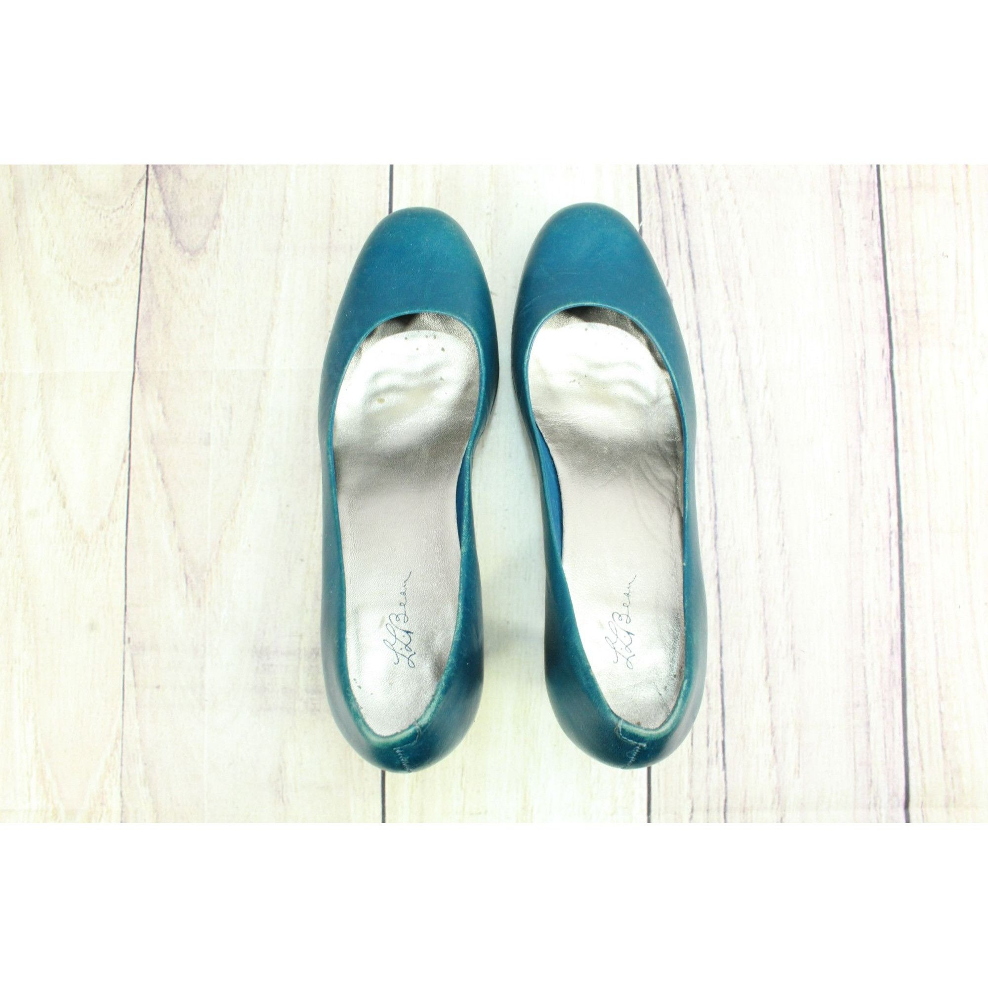 L.L. Bean × Leather LL Bean Women's Leather Casual Dress Pump Heel Shoes Size US 8.5 / IT 38.5 - 7 Thumbnail