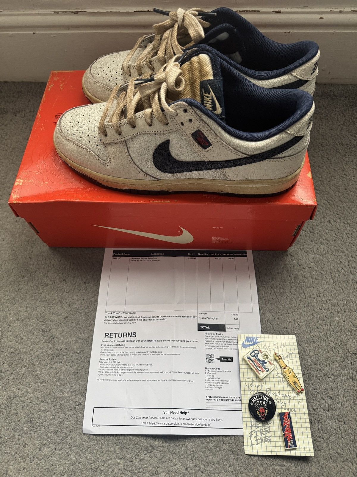 Nike Nike Dunk Low Stranger Things Size US 9.5 / EU 42-43 - 1 Thumbnail