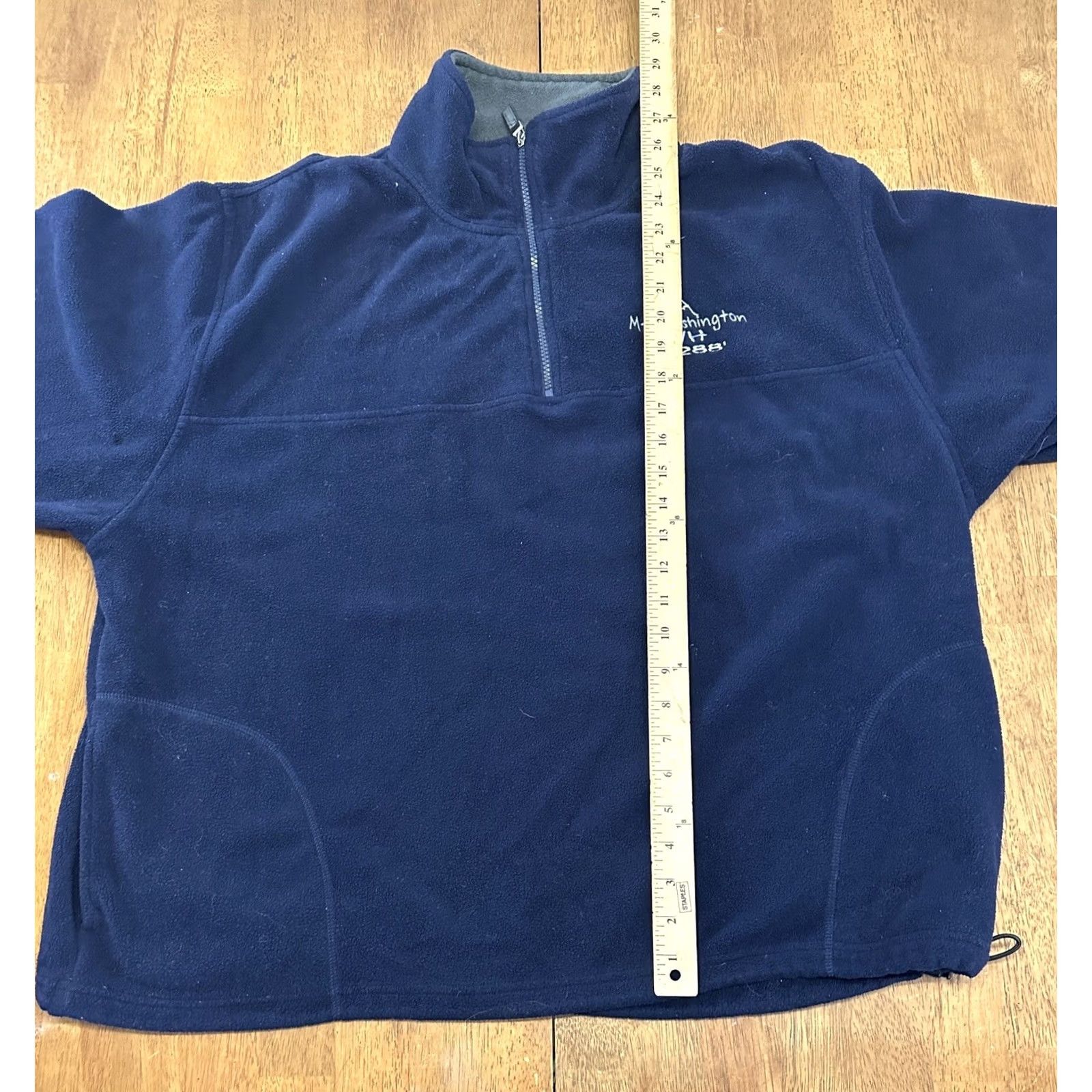 Vintage VINTAGE Mt. Washington Fleece Jacket XL Navy Blue Mens Jacket 90s Regular Size US XL / EU 56 / 4 - 6 Thumbnail
