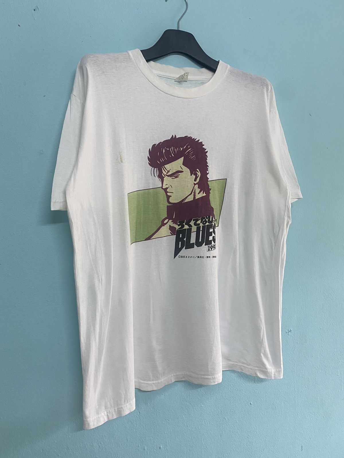 Anime 💥RARE💥 ROKUDENASHI BLUES HOLLIGAN ANIMA MANGA VINTAGE 1993 Size US L / EU 52-54 / 3 - 3 Thumbnail