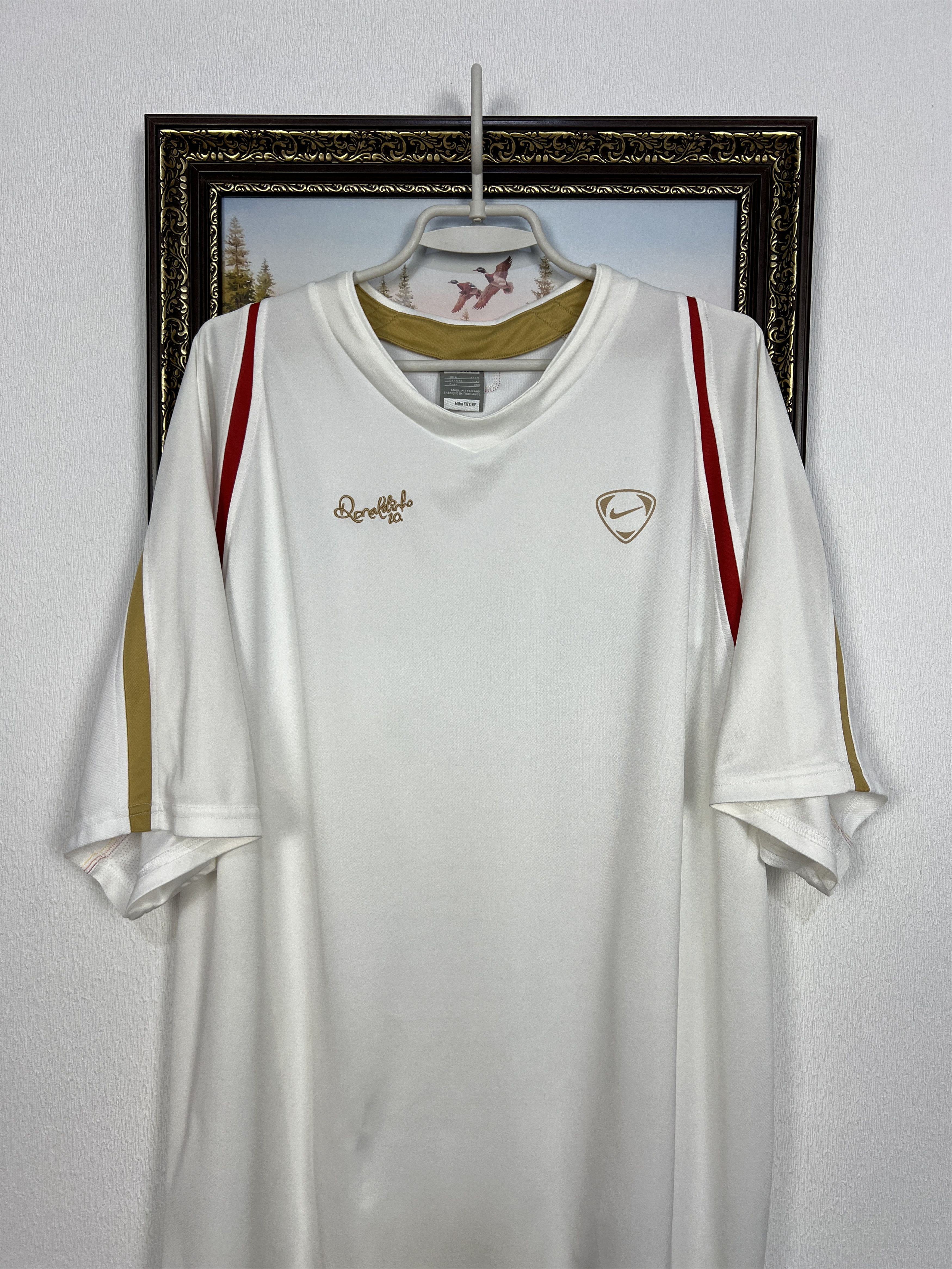 Nike Vintage Nike r10 Ronaldinho Football Train Shirt Soccer Size US XXL / EU 58 / 5 - 2 Thumbnail