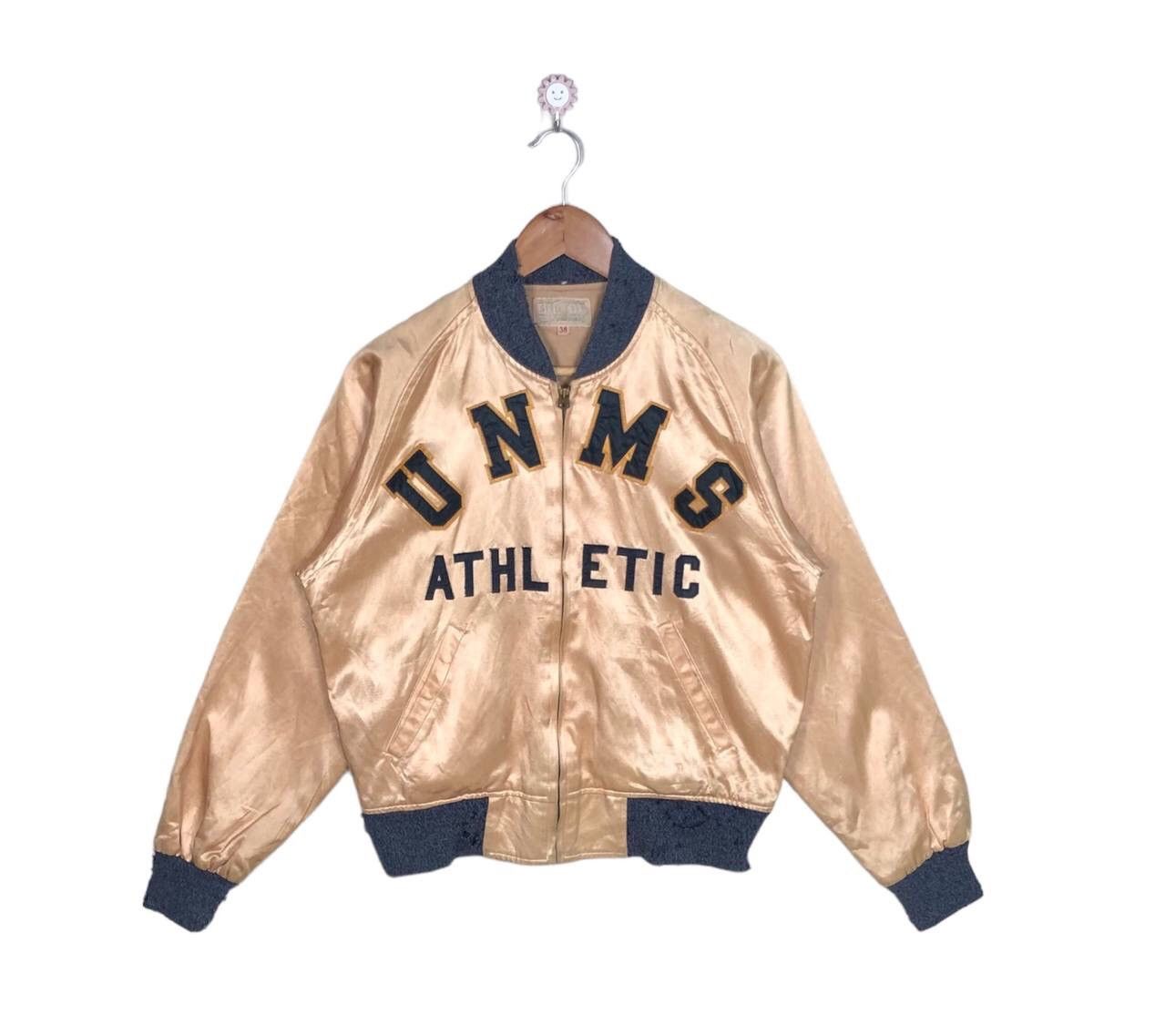 Vintage Vintage 40s/50s Style UNMS Athletic Army Sport Bomber Jacket Size US M / EU 48-50 / 2 - 1 Thumbnail