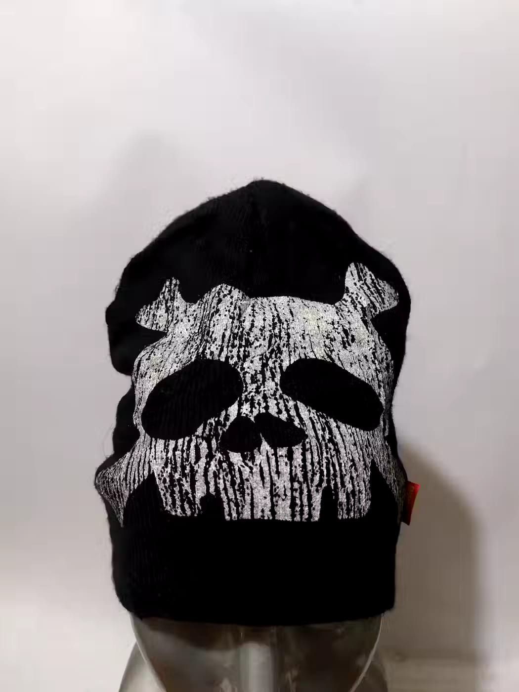 Japanese Brand Batsu Studio Japan Skull Skeleton Punk Bondage Beanie Hats Size ONE SIZE - 2 Thumbnail