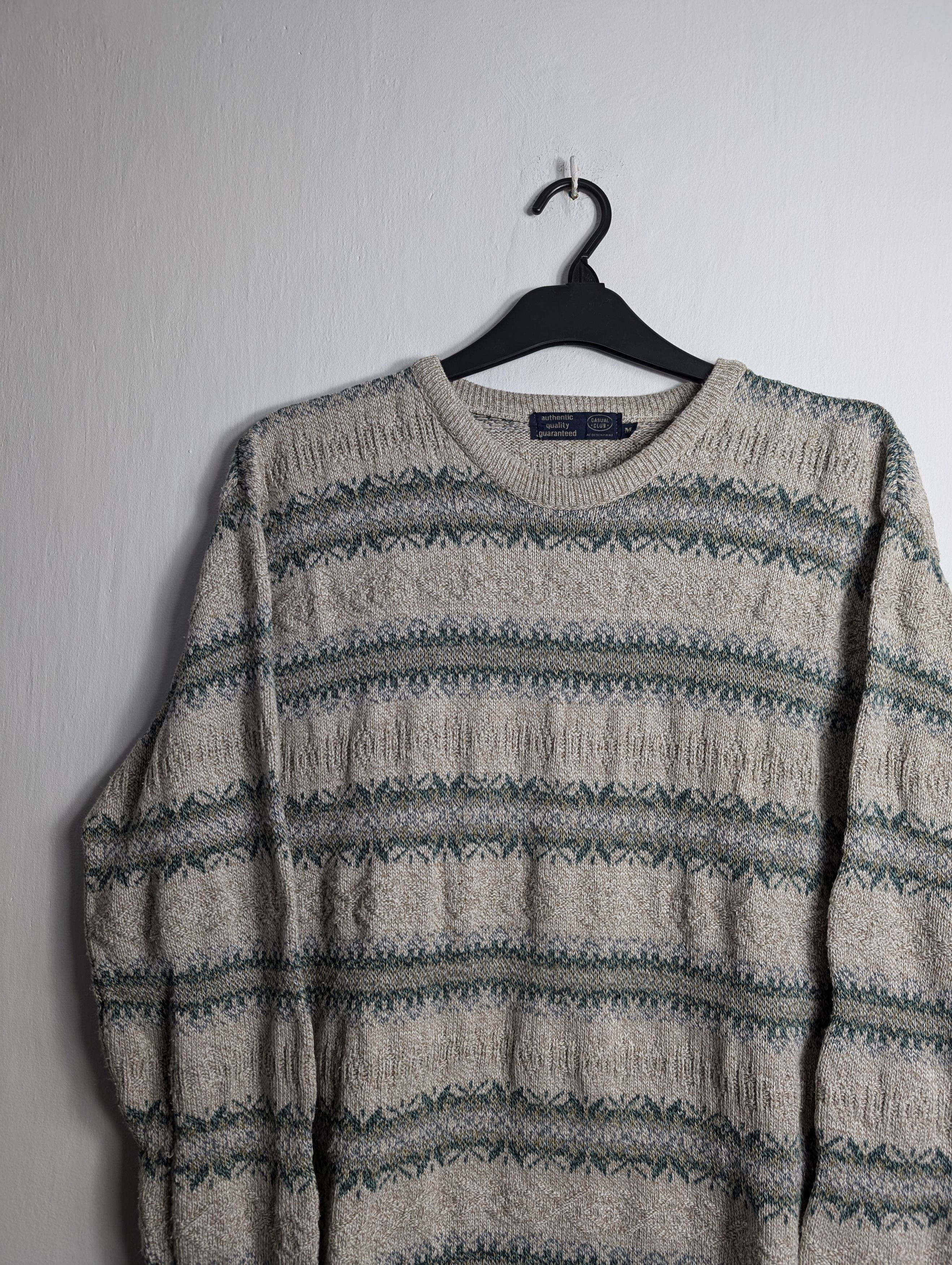 Vintage Vintage Abstract Pattern Knit Sweater Pullover Oldschool Size US M / EU 48-50 / 2 - 2 Thumbnail