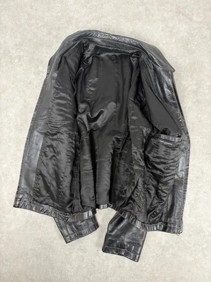 Daniele Alessandrini Daniele Alessandrini Black Eroded Leather Jacket Size US M / EU 48-50 / 2 - 8 Thumbnail